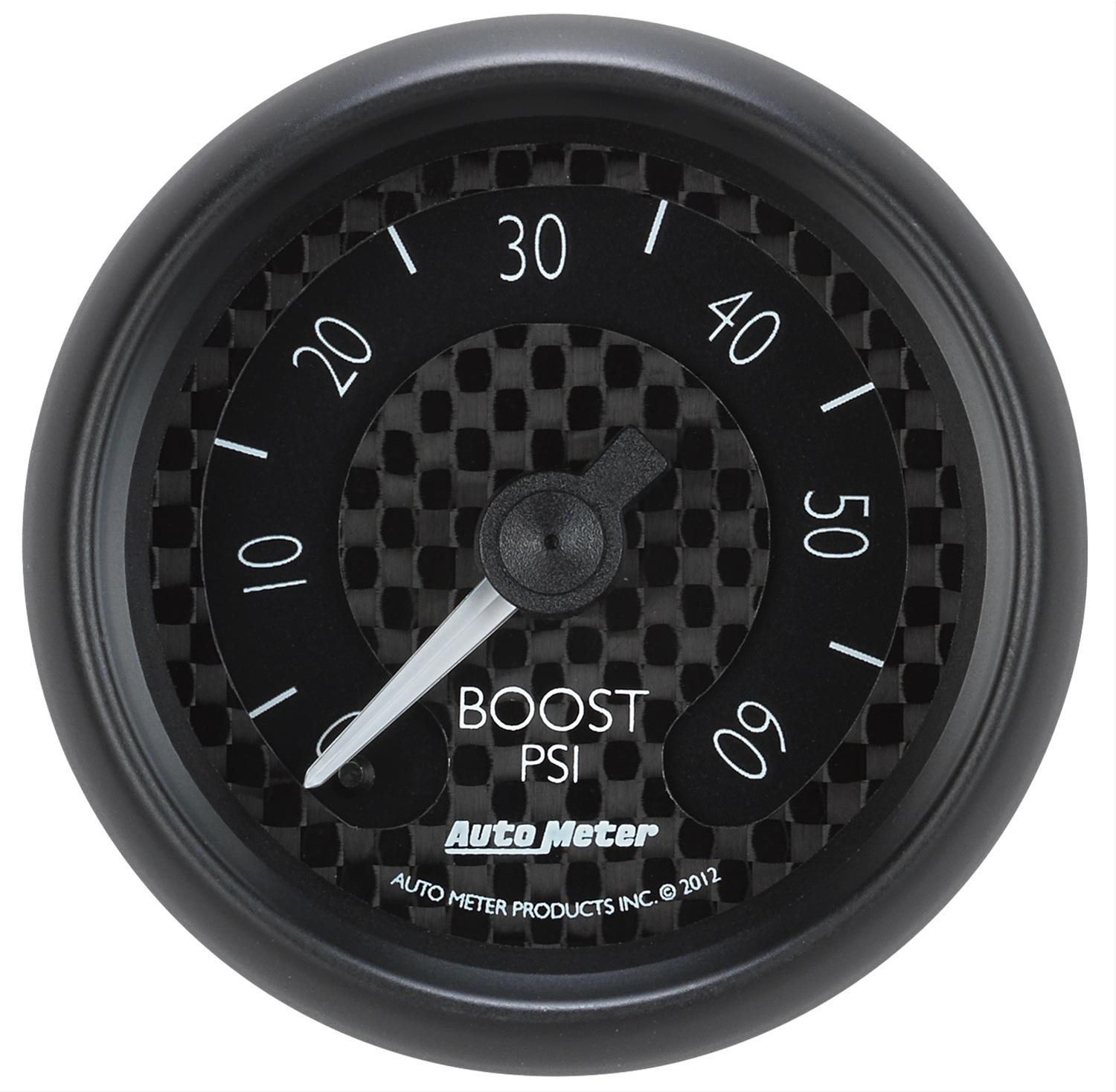 Autometer GT Series 52mm Mechanical 0-60 psi Boost Gauge thumbnail 2