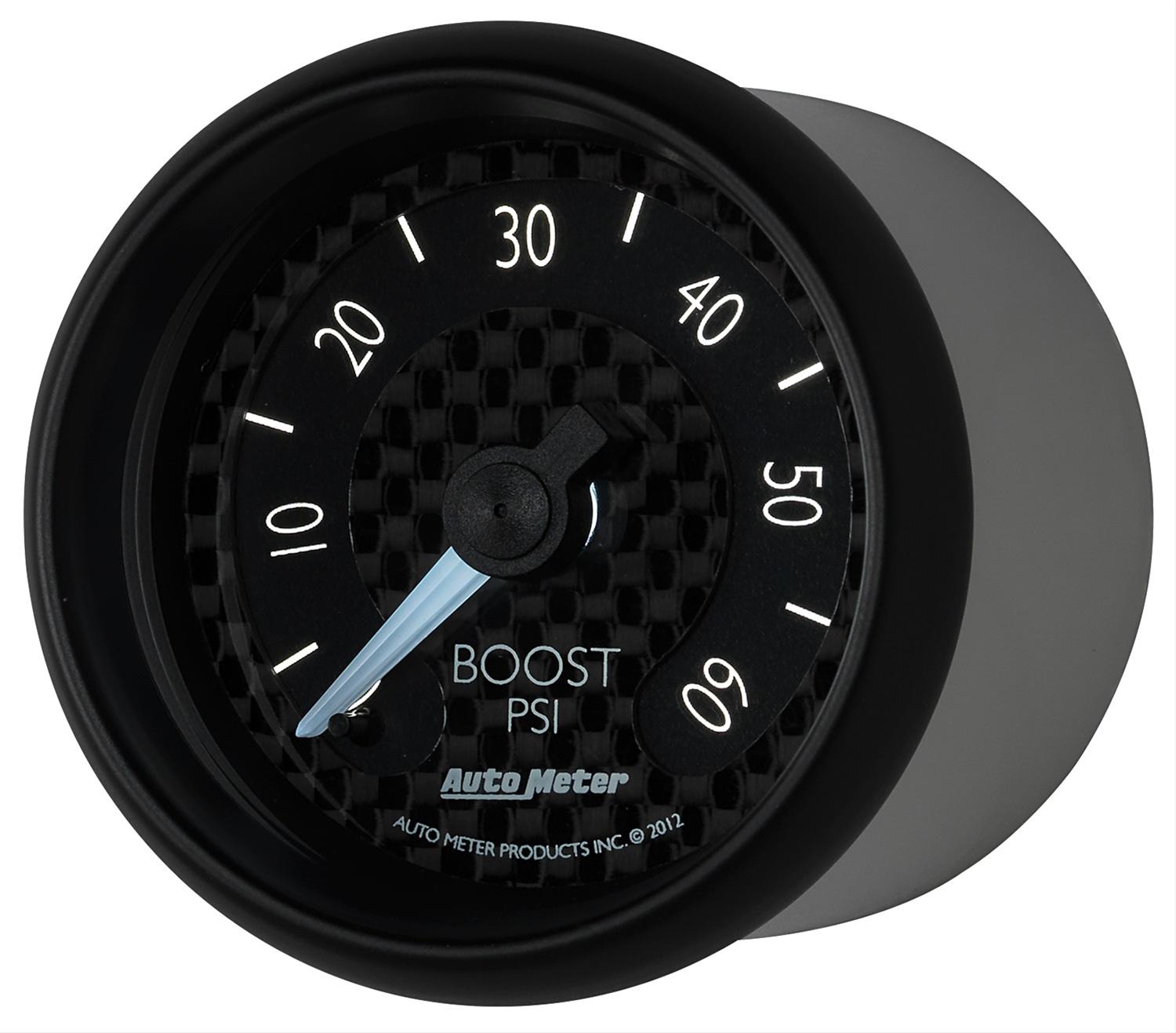 Autometer GT Series 52mm Mechanical 0-60 psi Boost Gauge thumbnail 6
