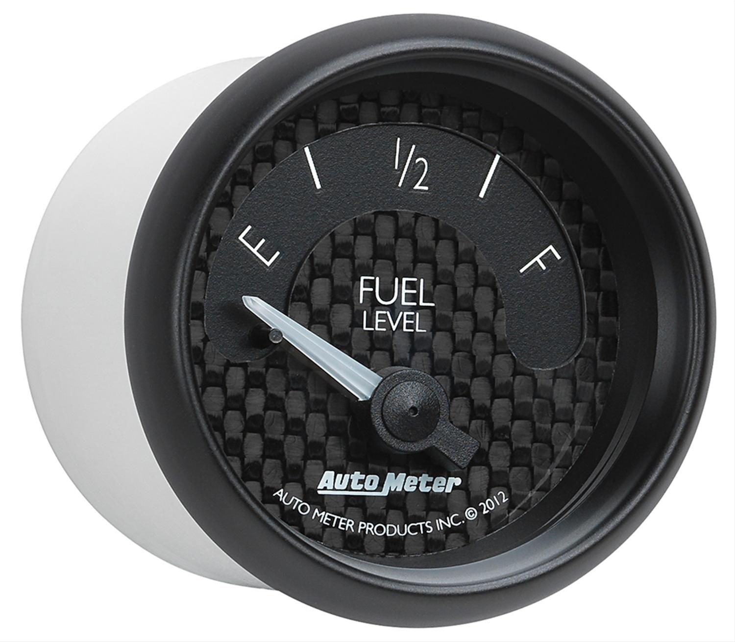 Autometer GT Series 52mm Short Sweep Electronic 0-90 ohms Fuel Level (For most 65-97 GM) thumbnail 6