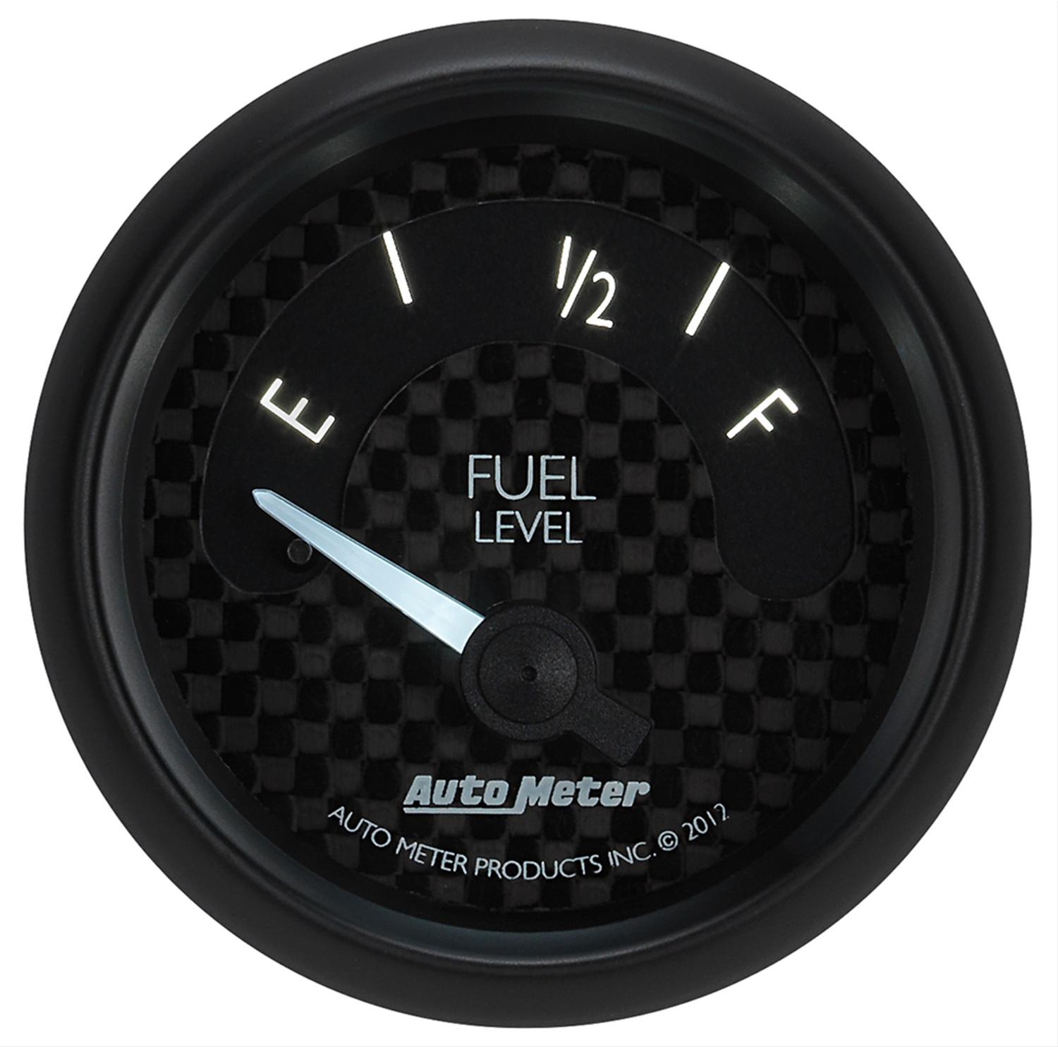 Autometer GT Series 52mm Short Sweep Electronic 73-10 ohms Fuel Level (For most Ford and Chrysler) thumbnail 2