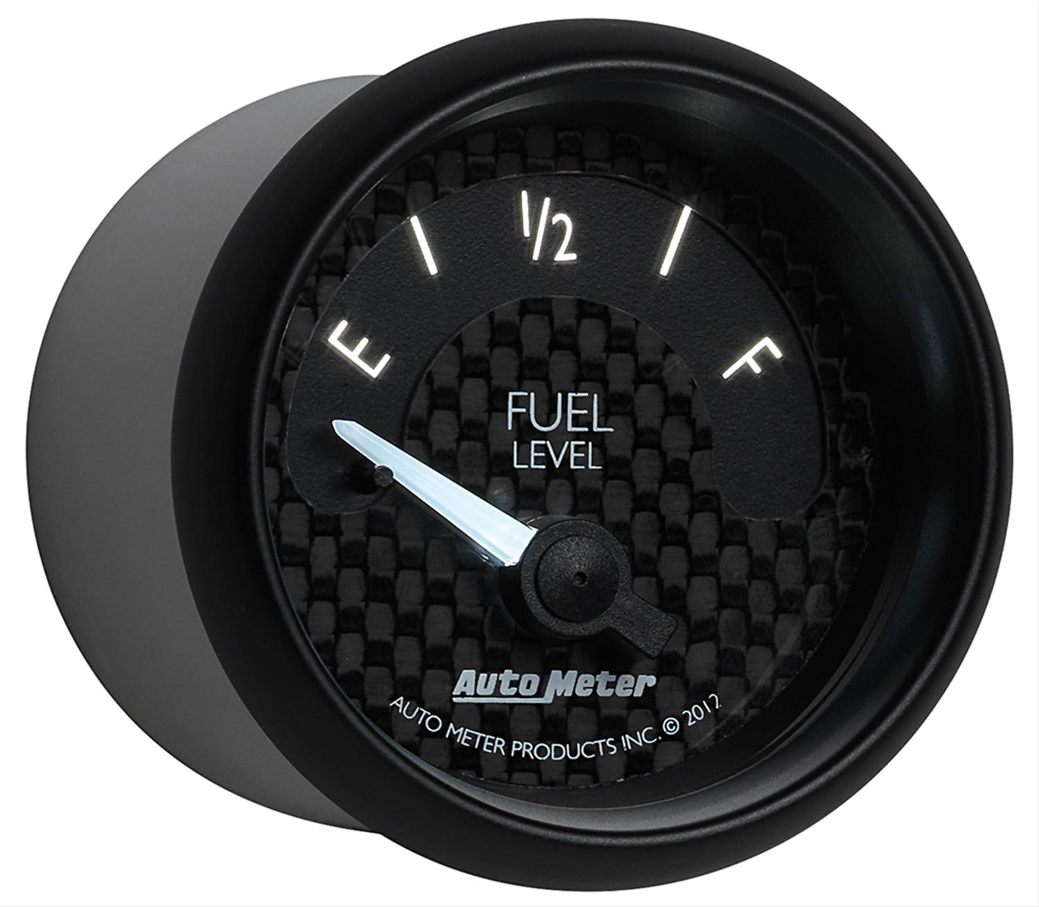 Autometer GT Series 52mm Short Sweep Electronic 240-33 ohms Fuel Level (For use w/ 3262) thumbnail 6