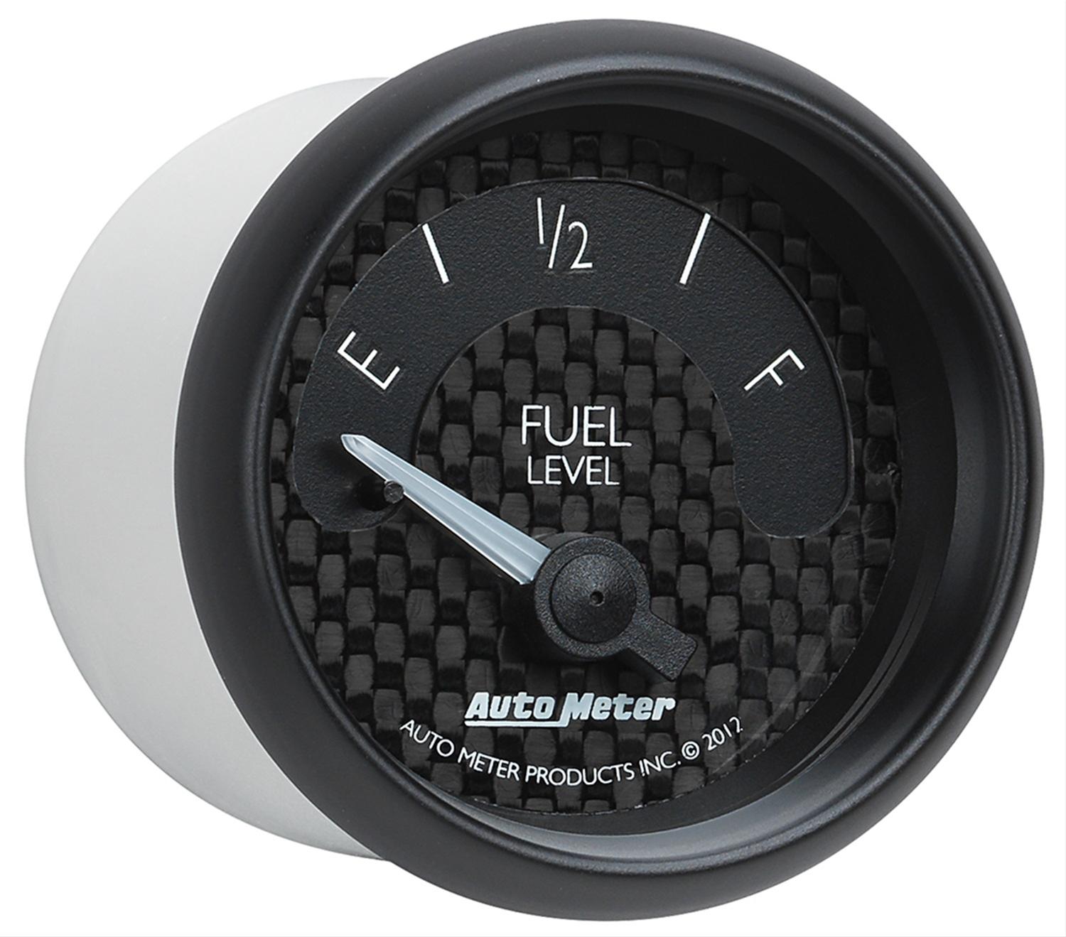 Autometer GT Series 52mm Short Sweep Electronic 240-33 ohms Fuel Level (For use w/ 3262) thumbnail 4