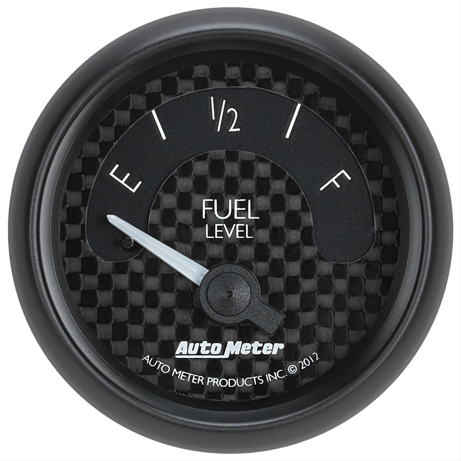 Autometer GT Series 52mm Short Sweep Electronic 240-33 ohms Fuel Level (For use w/ 3262) thumbnail 2