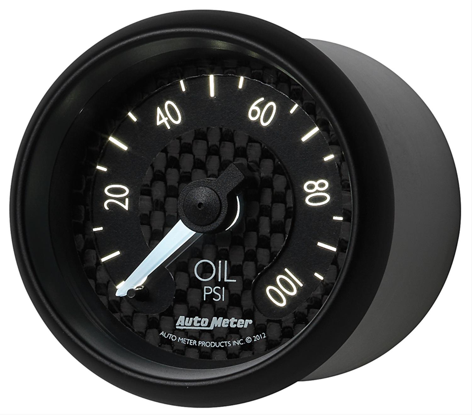 Autometer GT Series 52mm Mechanical 0-100 psi Oil Pressure Gauge thumbnail 4