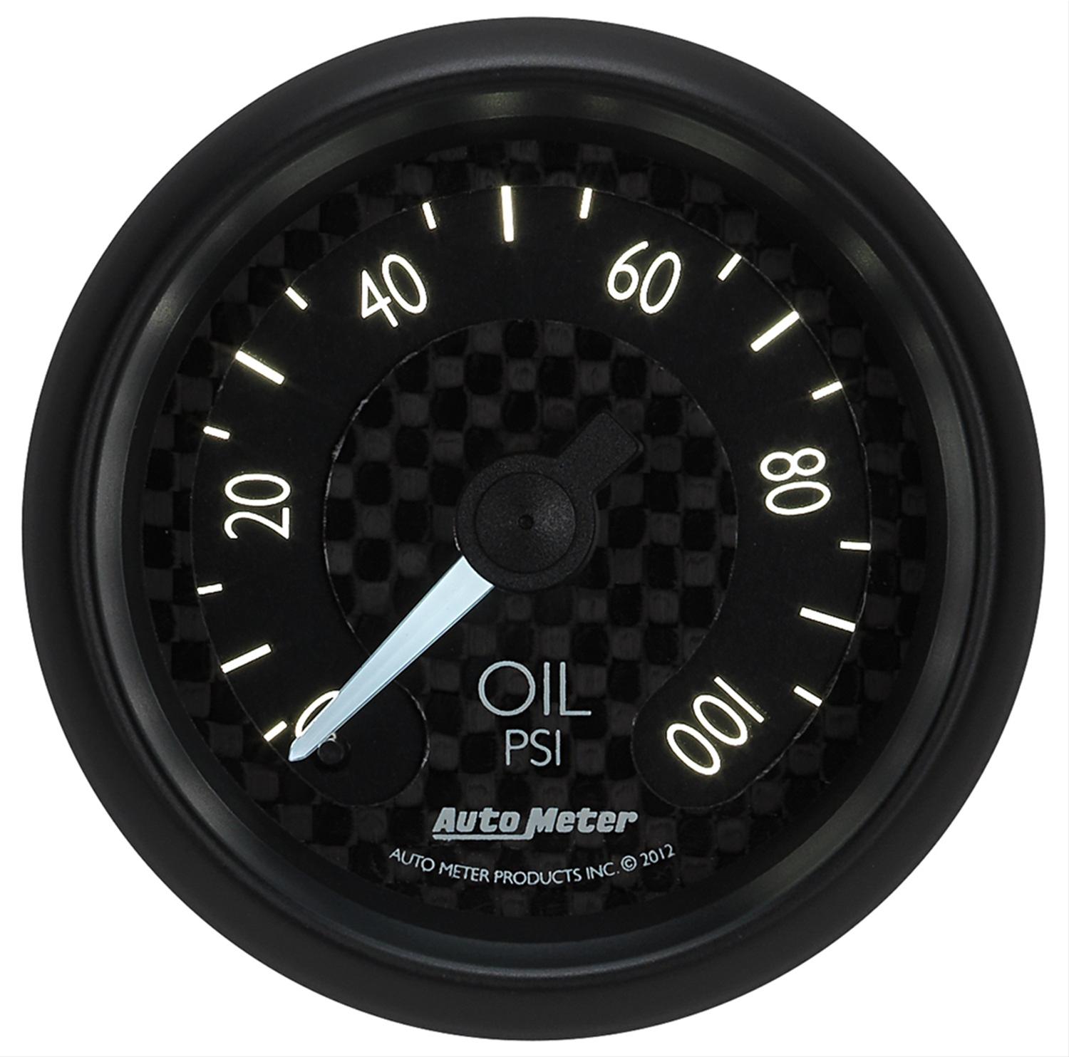 Autometer GT Series 52mm Mechanical 0-100 psi Oil Pressure Gauge thumbnail 2