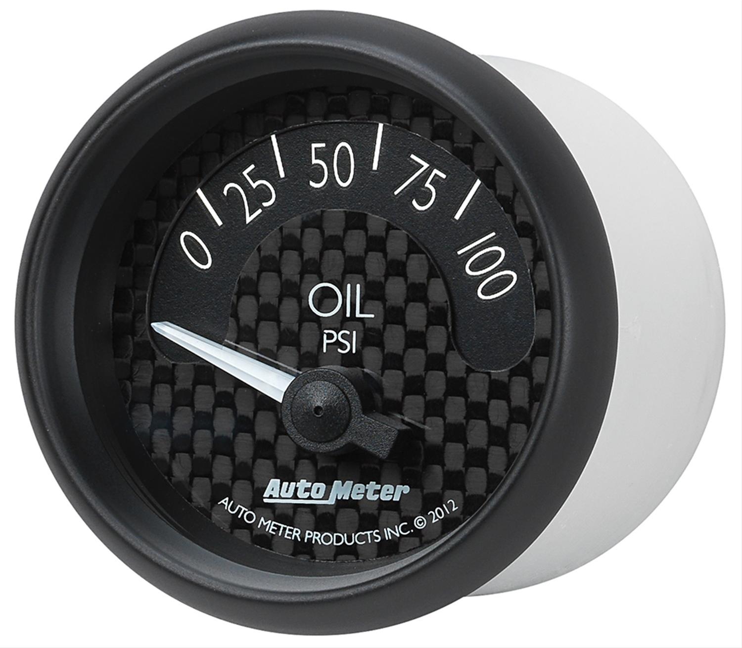 Autometer GT Series 52mm Short Sweep Electronic 0-100 psi Oil Pressure thumbnail 4