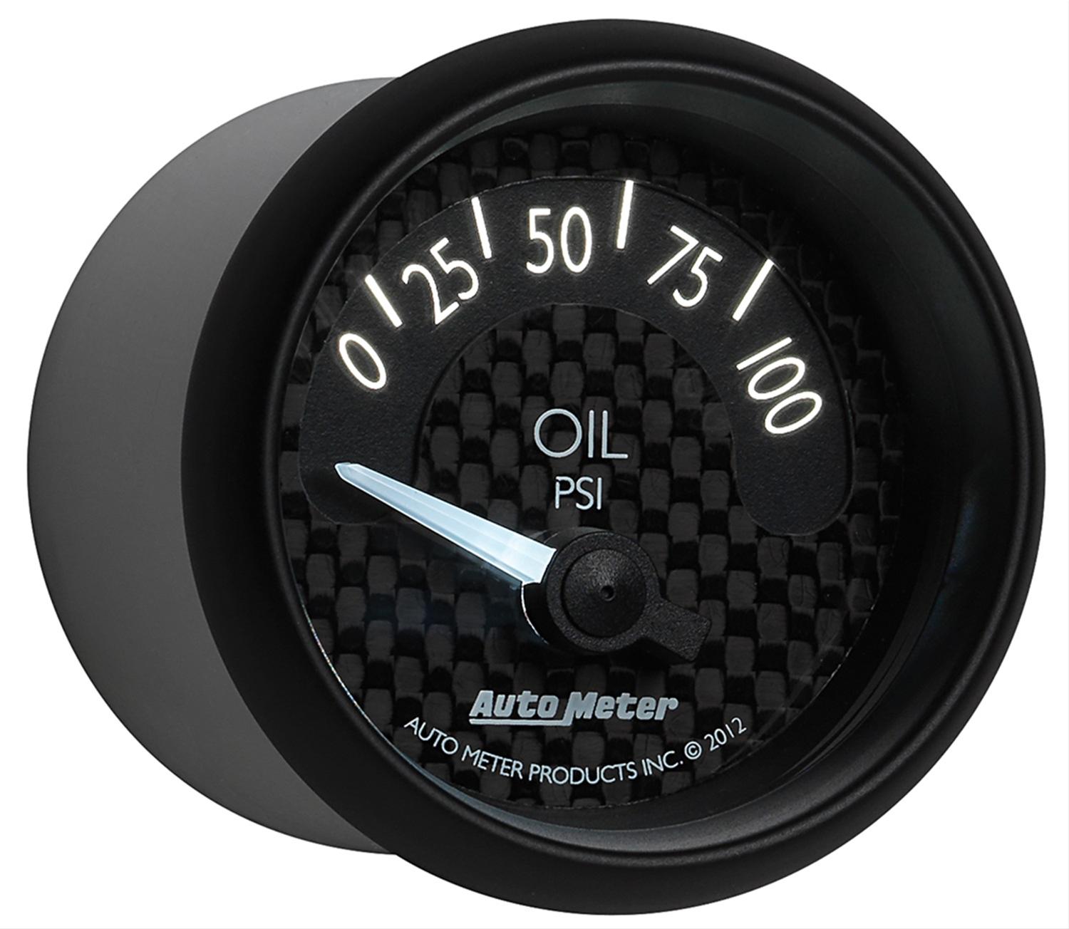Autometer GT Series 52mm Short Sweep Electronic 0-100 psi Oil Pressure thumbnail 6