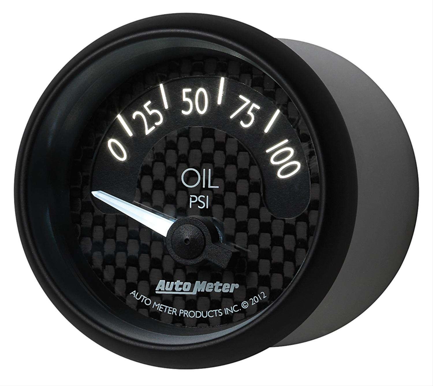 Autometer GT Series 52mm Short Sweep Electronic 0-100 psi Oil Pressure thumbnail 3