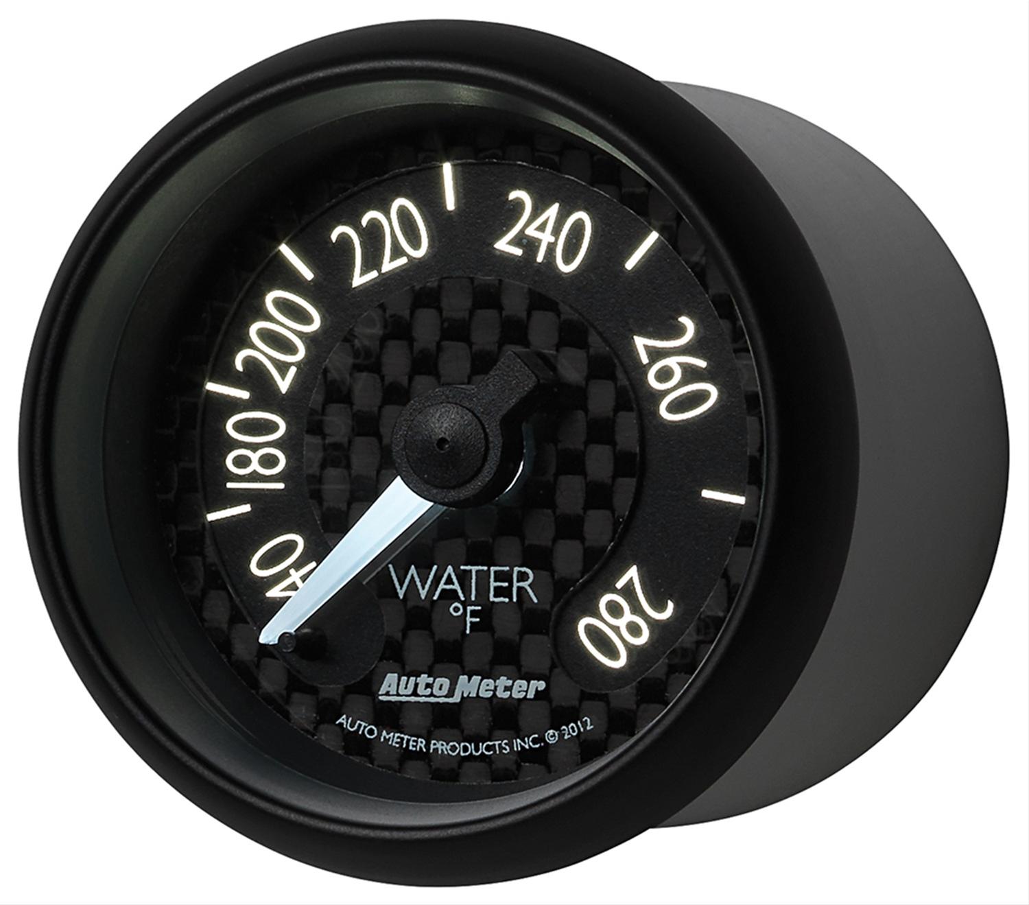 Autometer GT Series 52mm Mechanical 140-280 Deg F Water Temperature Gauge thumbnail 4