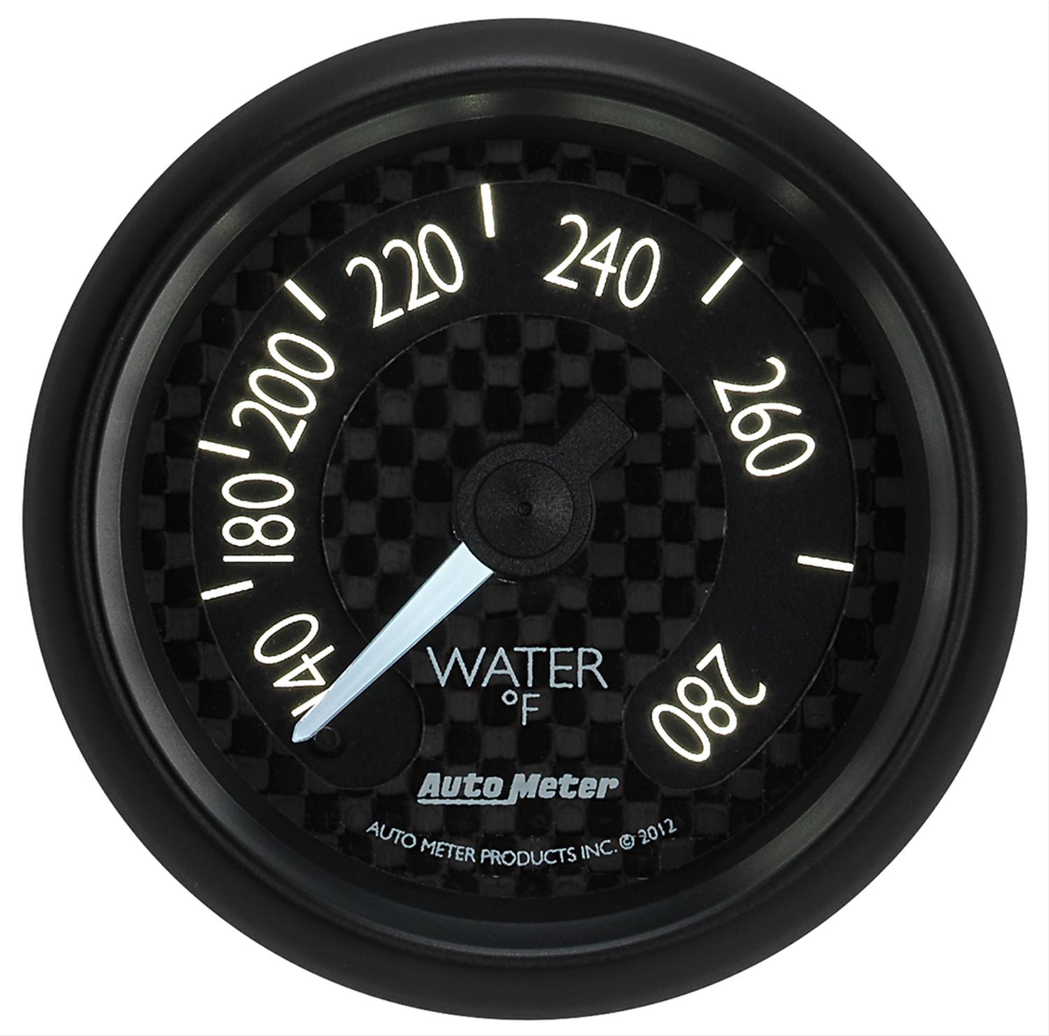 Autometer GT Series 52mm Mechanical 140-280 Deg F Water Temperature Gauge thumbnail 2