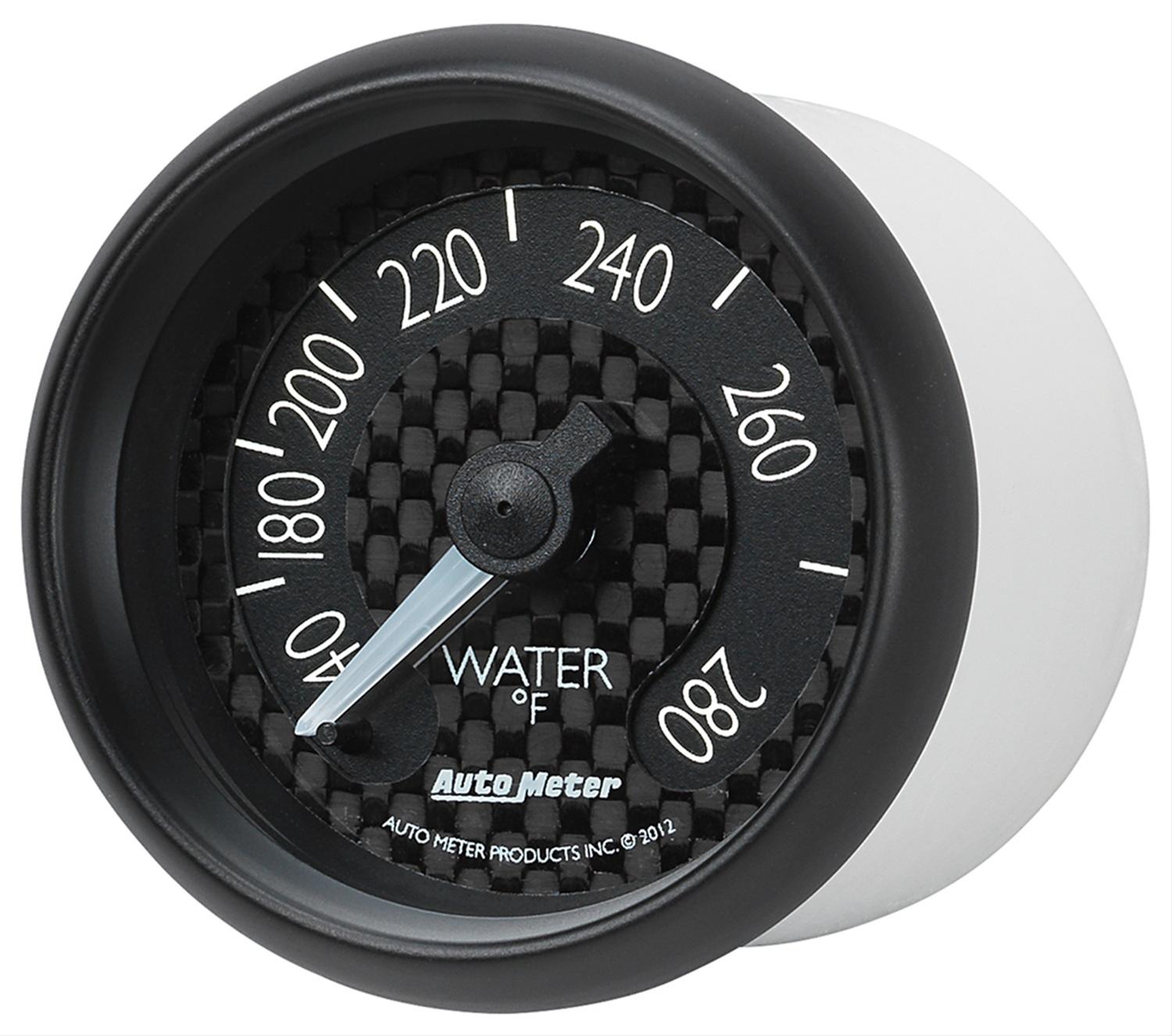 Autometer GT Series 52mm Mechanical 140-280 Deg F Water Temperature Gauge thumbnail 3