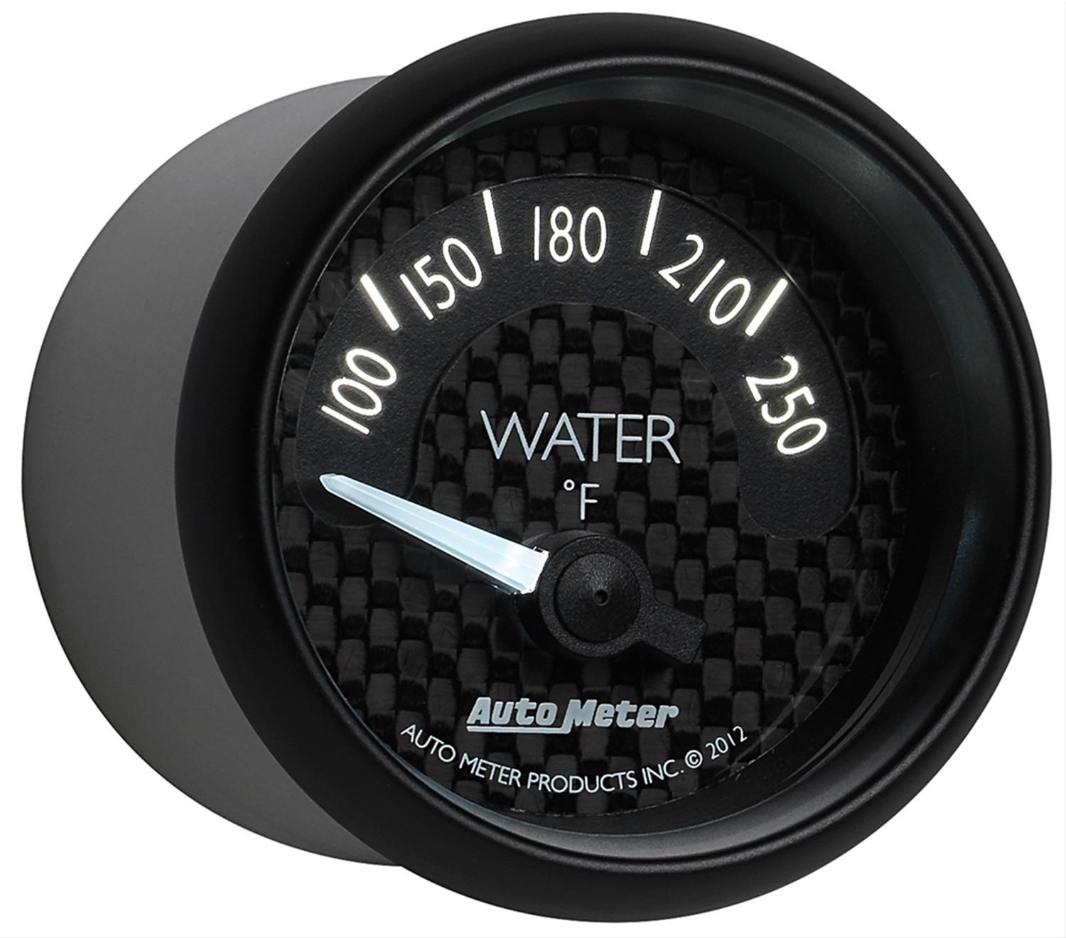 Autometer GT Series 52mm Short Sweep Electronic 100-250 Deg F Water Temperature thumbnail 4