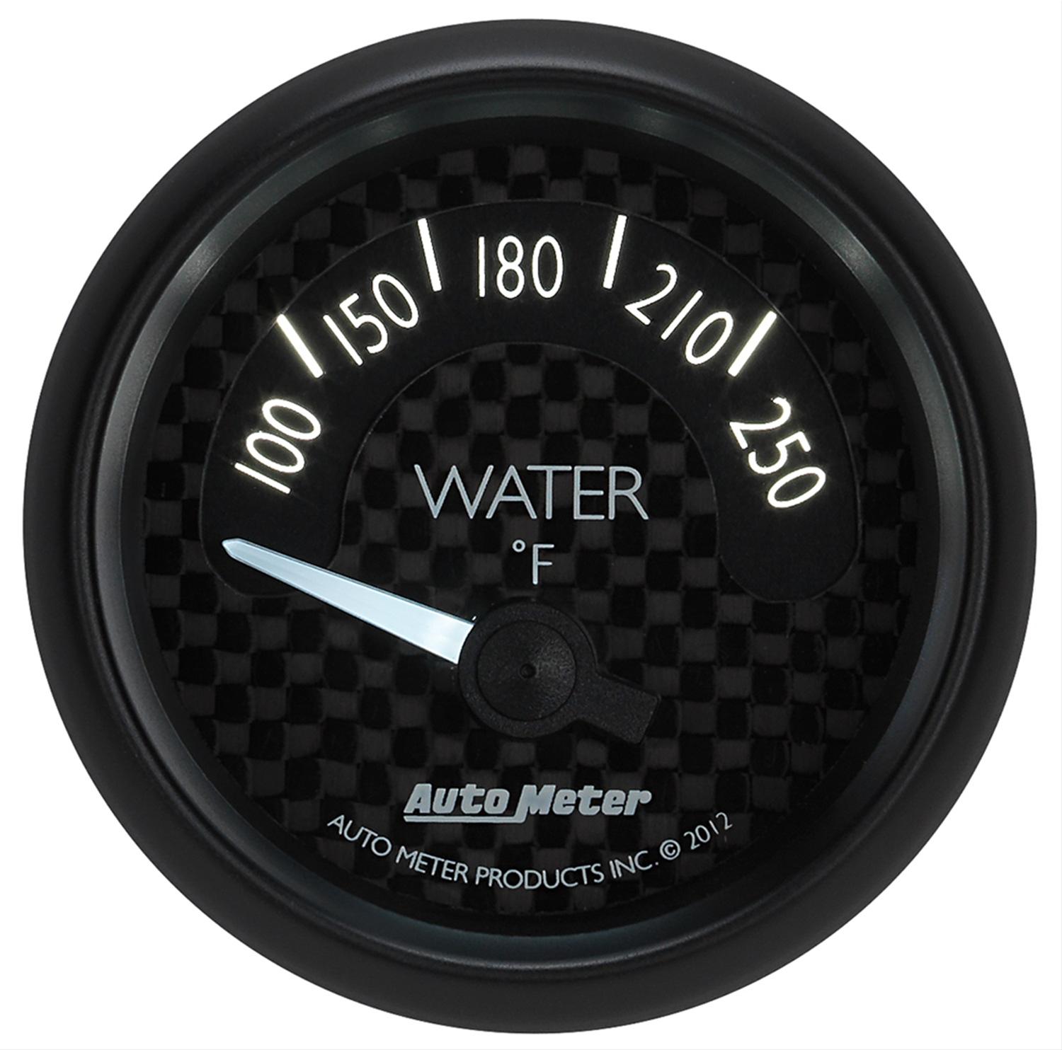 Autometer GT Series 52mm Short Sweep Electronic 100-250 Deg F Water Temperature thumbnail 2