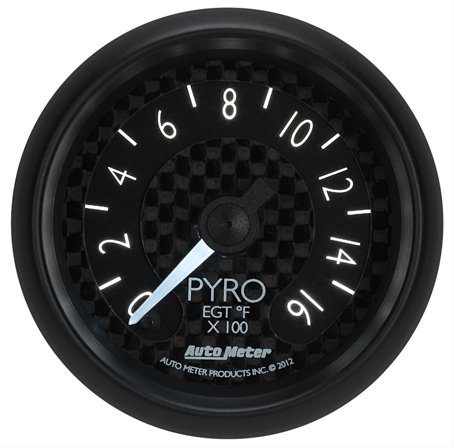 Autometer GT Series 52mm Full Sweep Electronic 0-1600 Deg F EGT/Pyrometer Gauge thumbnail 2