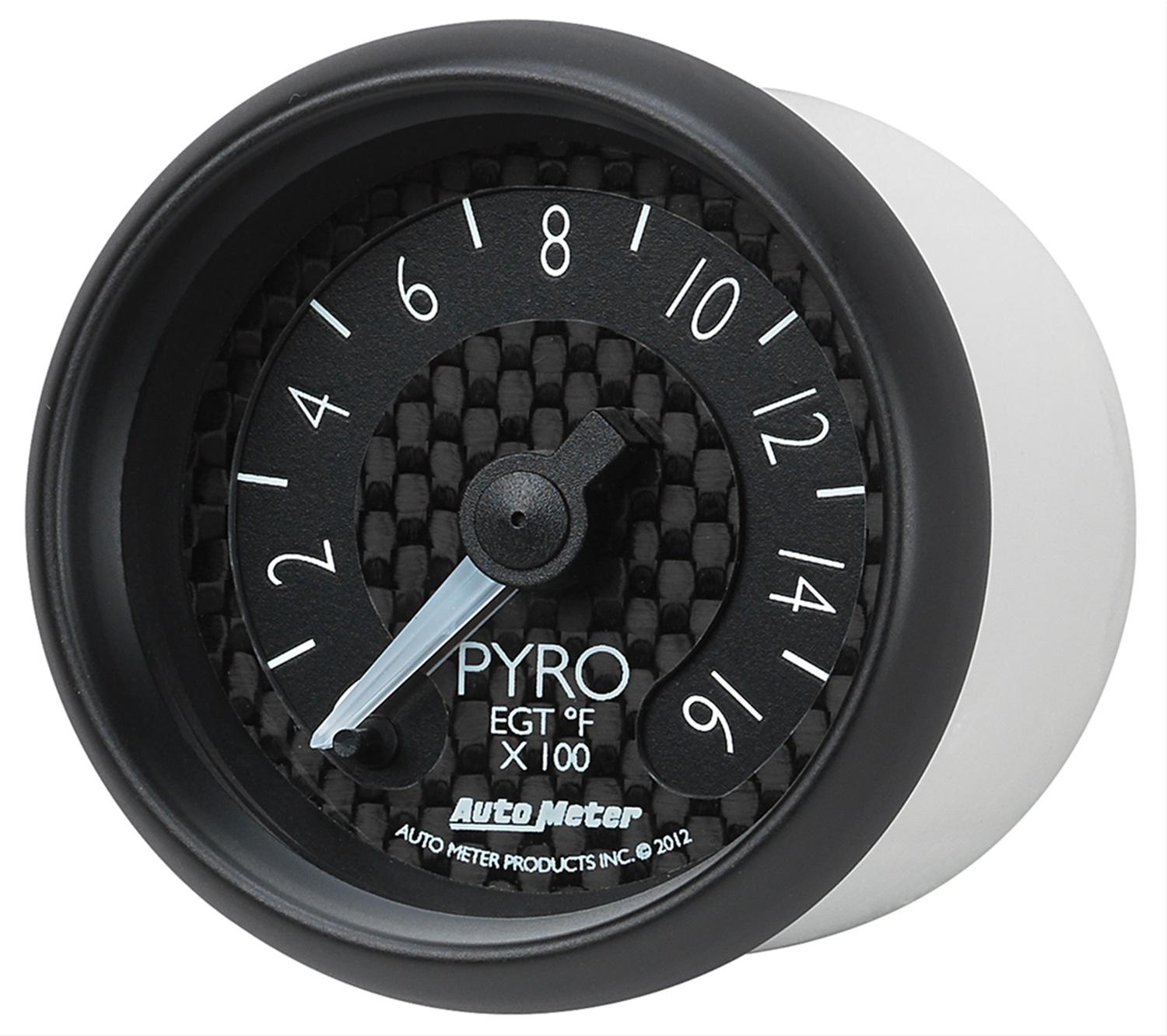 Autometer GT Series 52mm Full Sweep Electronic 0-1600 Deg F EGT/Pyrometer Gauge thumbnail 5