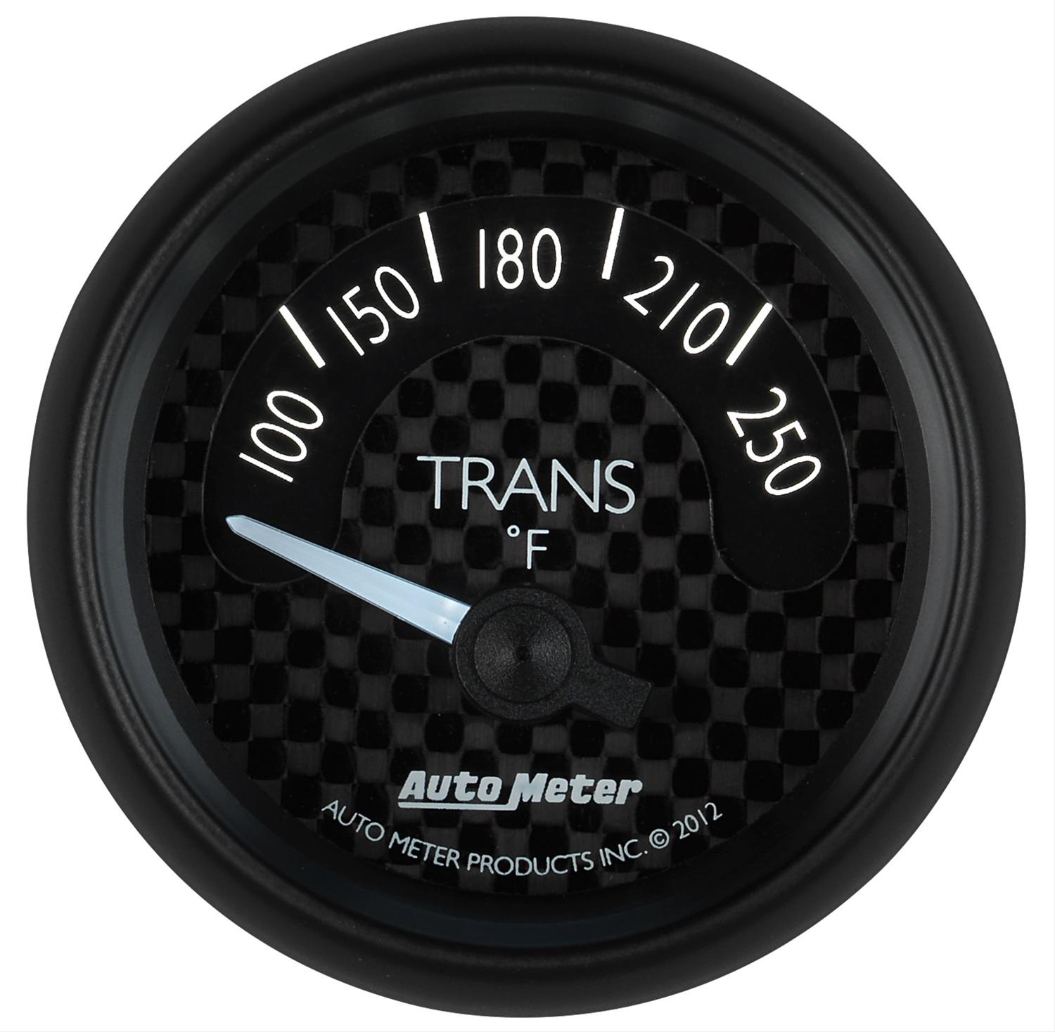 Autometer GT Series 52mm Short Sweep Electronic 100-250 Deg F Transmission Temperature thumbnail 2