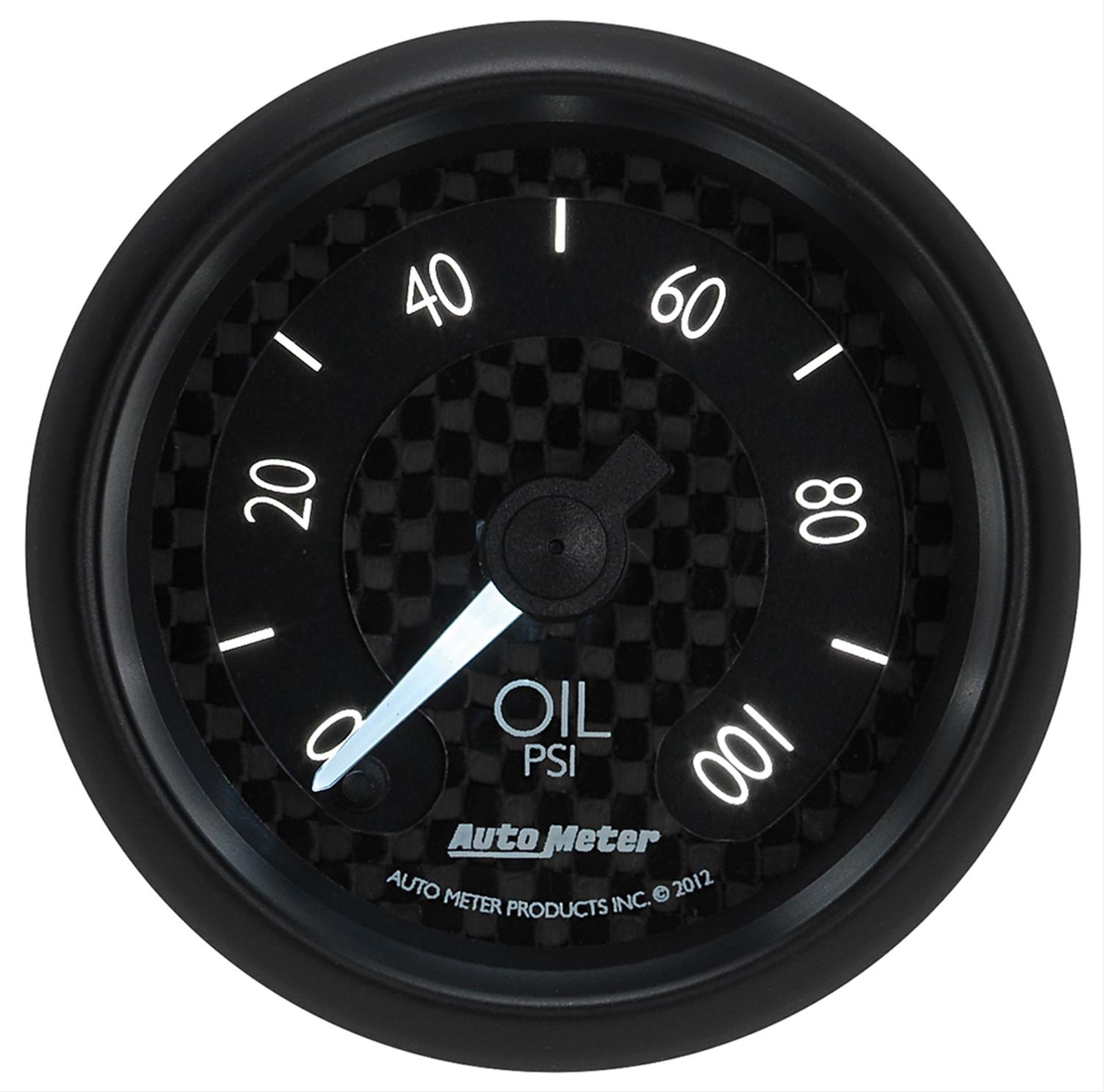 Autometer GT Series 52mm Full Sweep Electronic 0-100 PSI Oil Pressure Gauge thumbnail 2