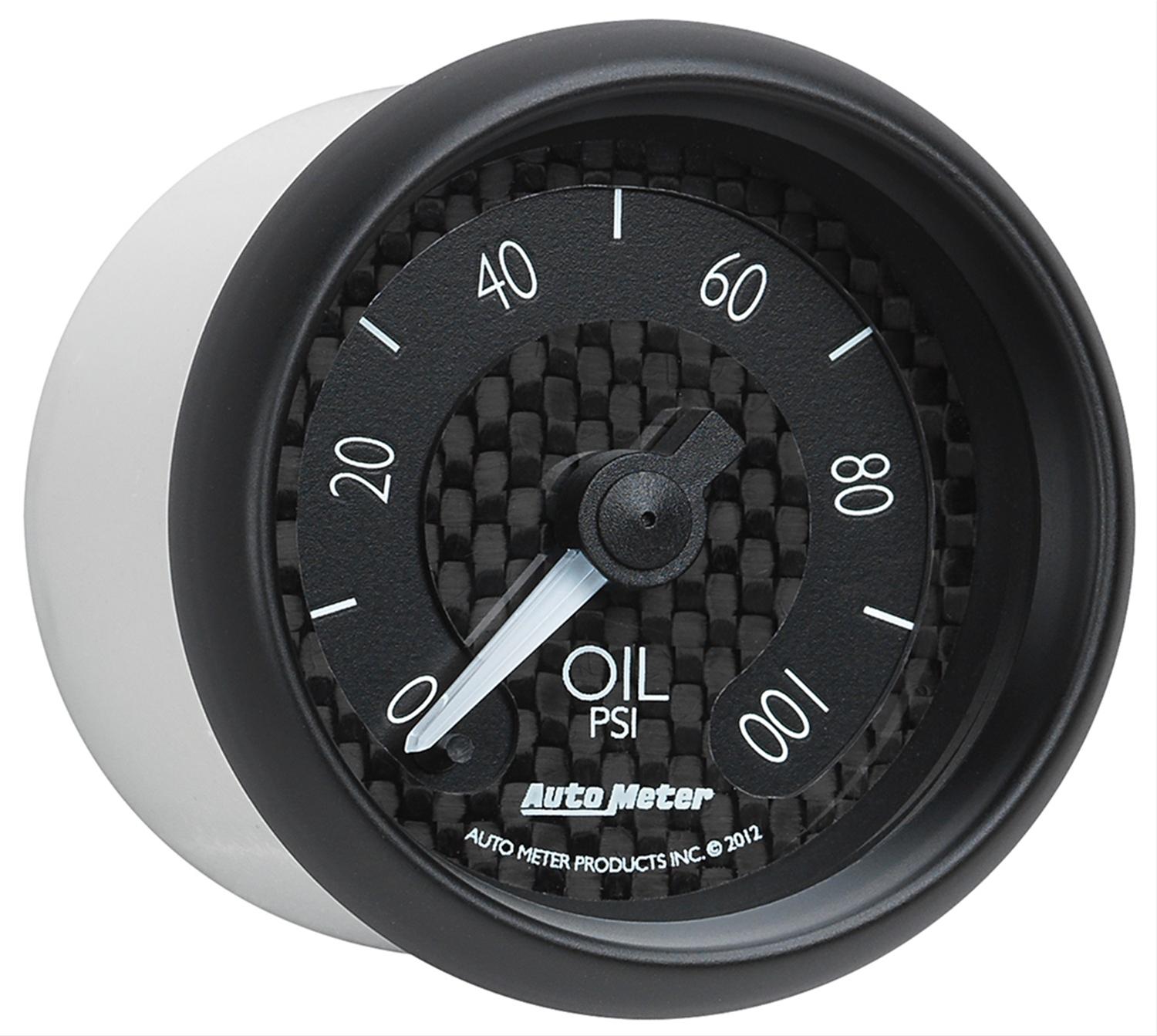 Autometer GT Series 52mm Full Sweep Electronic 0-100 PSI Oil Pressure Gauge thumbnail 3