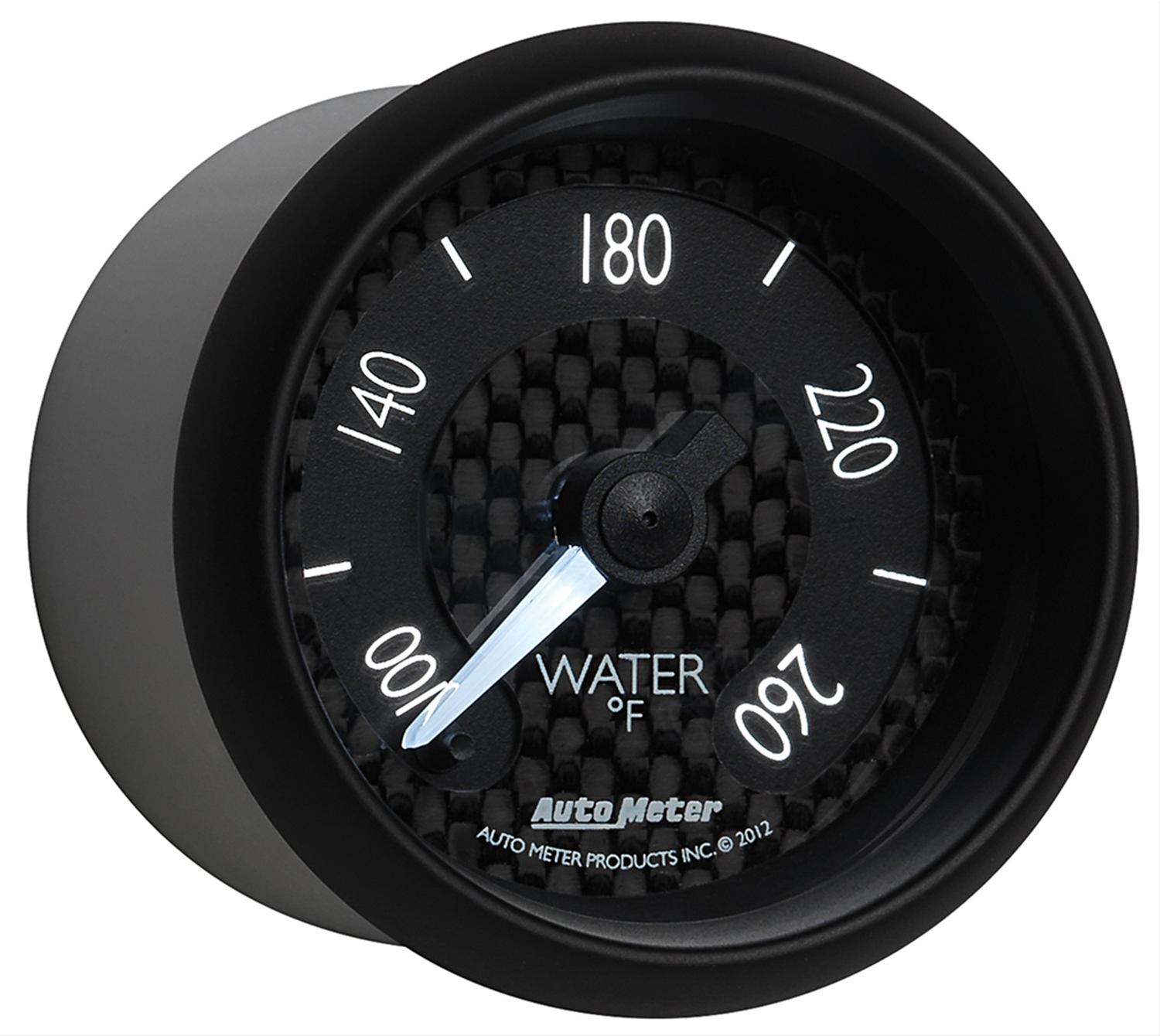 Autometer GT Series 52mm Full Sweep Electronic 100-260 Deg F Water Temperature Gauge thumbnail 4