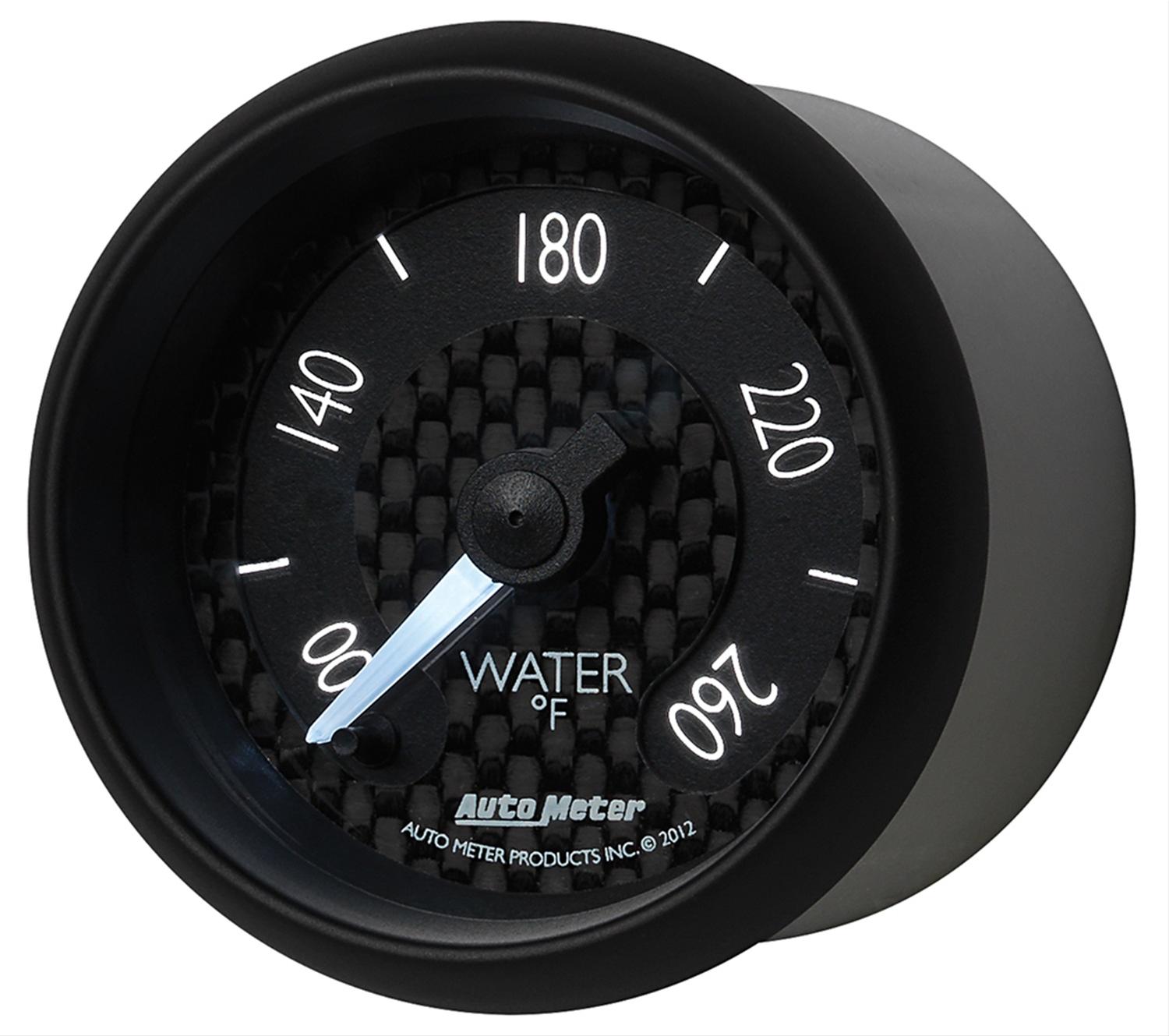 Autometer GT Series 52mm Full Sweep Electronic 100-260 Deg F Water Temperature Gauge thumbnail 6