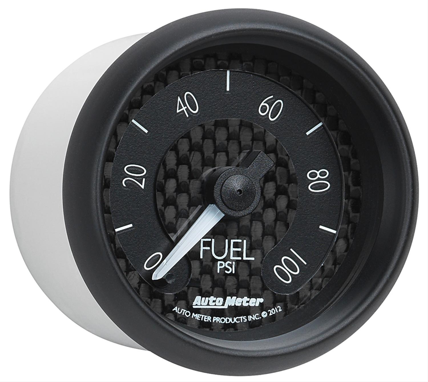Autometer GT Series 52mm Full Sweep Electronic 0-100 PSI Fuel Pressure Gauge thumbnail 4
