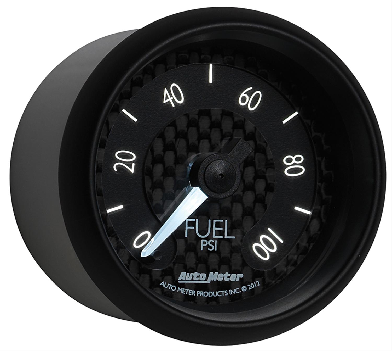 Autometer GT Series 52mm Full Sweep Electronic 0-100 PSI Fuel Pressure Gauge thumbnail 3
