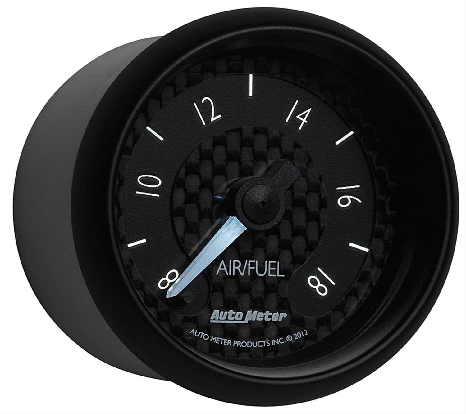 Autometer GT Series 52mm Full Sweep Electronic 8:1-18:1 AFR Wideband Air/Fuel Ratio Analog thumbnail 6