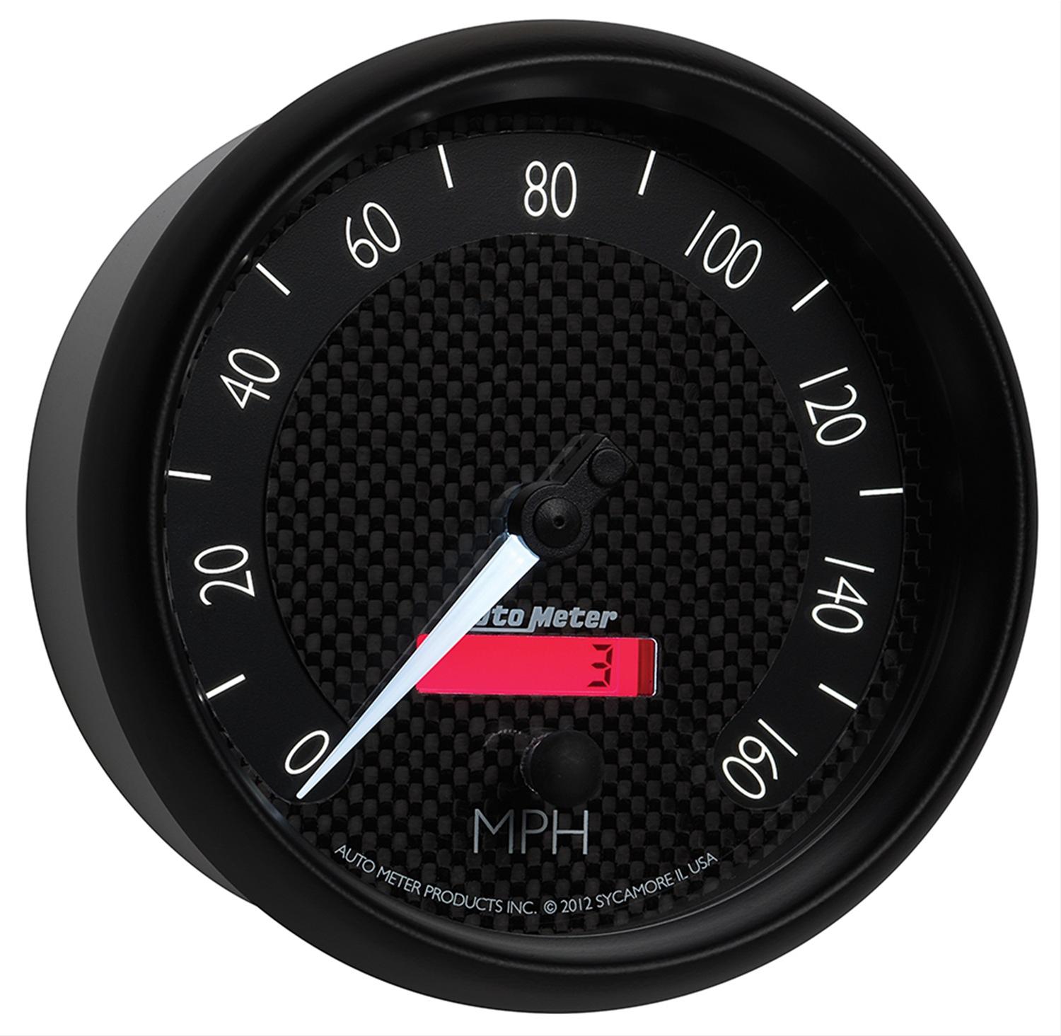 Autometer GT Series 5in In Dash 0-160 MPH Electronic Programmable Speedometer thumbnail 5
