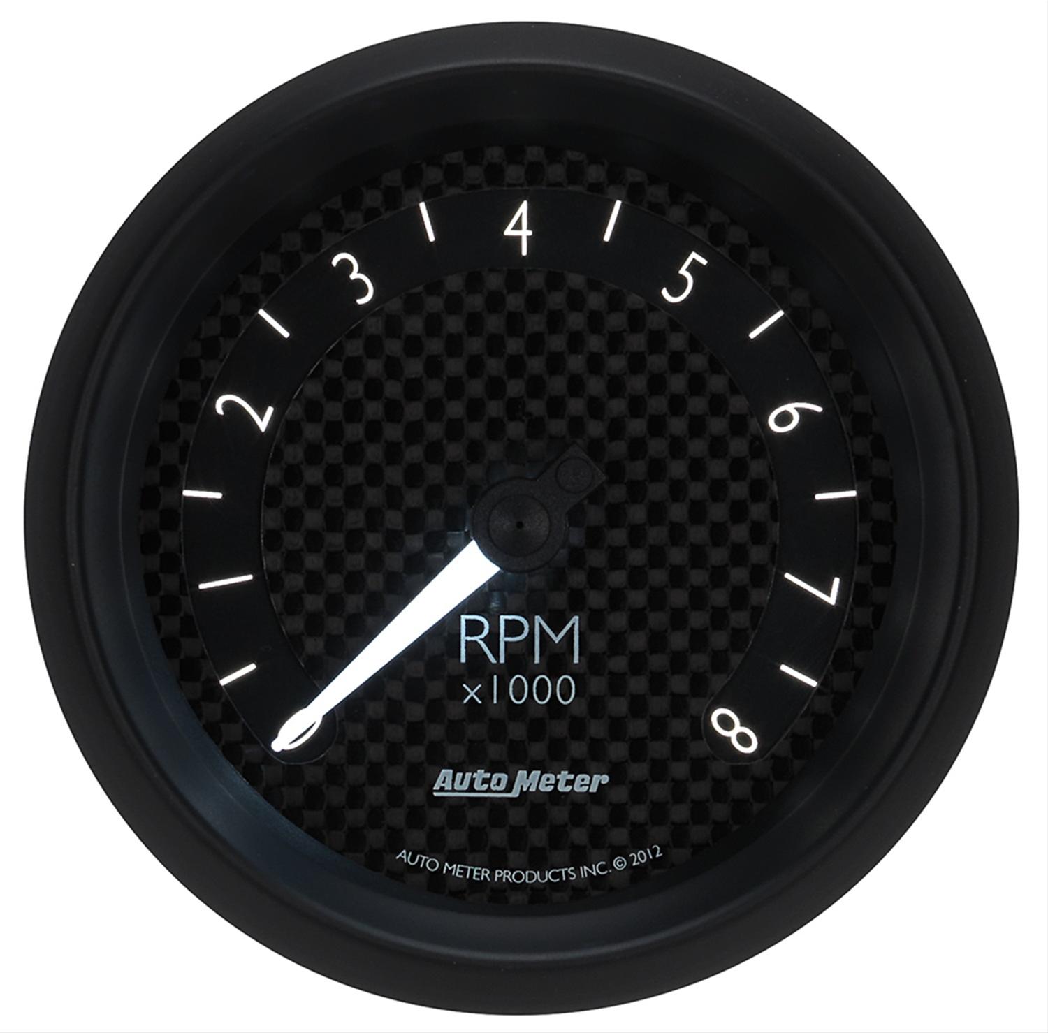 Autometer GT Series 3-3/8in In Dash 8K RPM Tachometer thumbnail 2