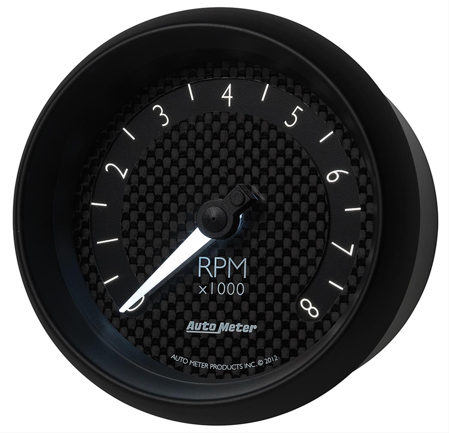 Autometer GT Series 3-3/8in In Dash 8K RPM Tachometer thumbnail 6