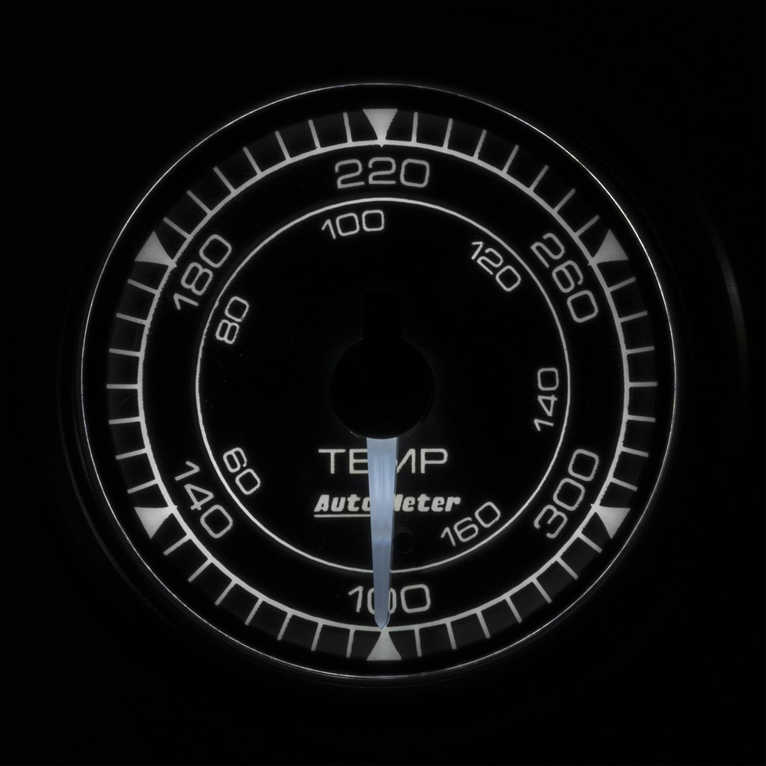Autometer Chrono 2-1/16in 140-380 Degree Digital Stepper Motor Temperature Gauge thumbnail 3
