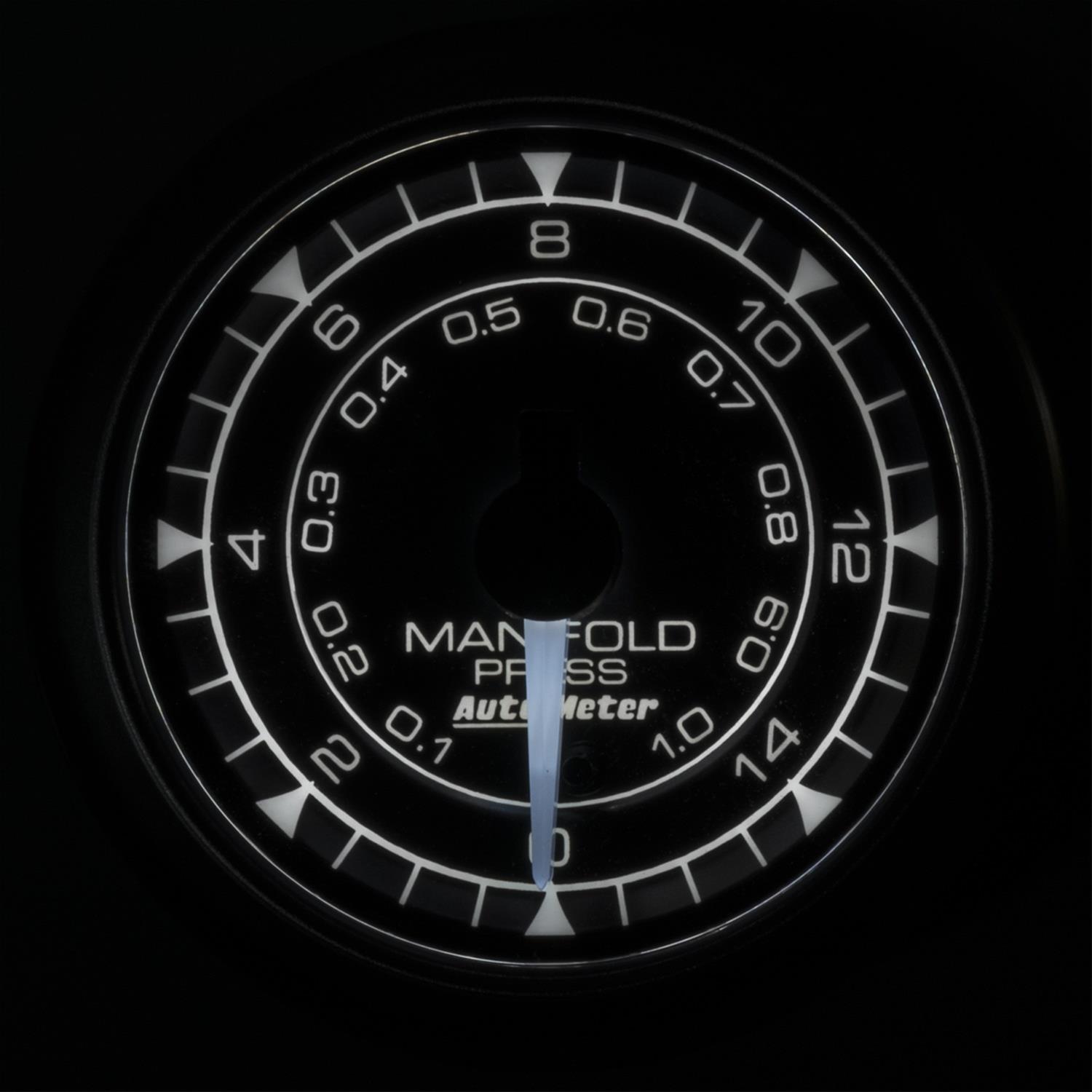 Autometer Chrono 2-1/16in 15PSI Manifold Pressure Gauge thumbnail 3