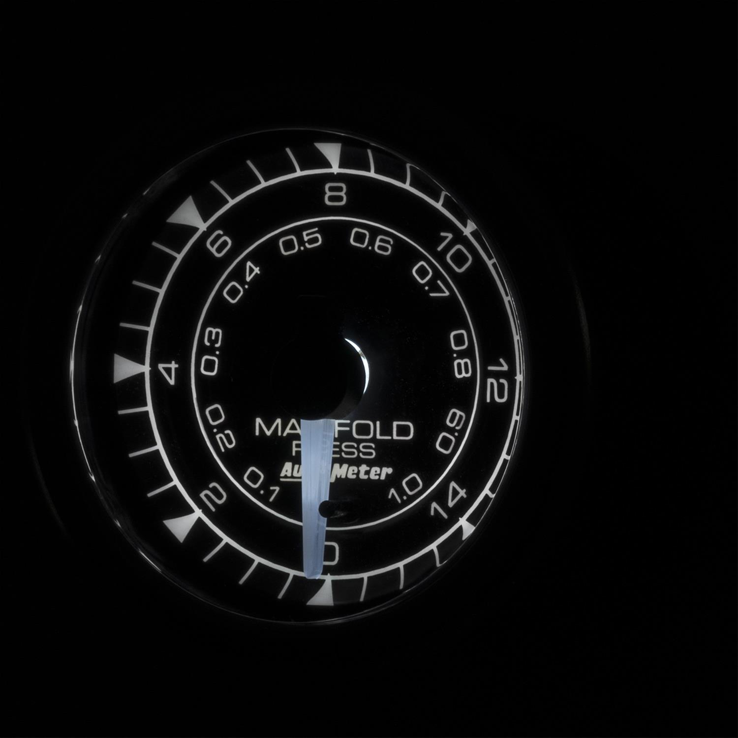Autometer Chrono 2-1/16in 15PSI Manifold Pressure Gauge thumbnail 4