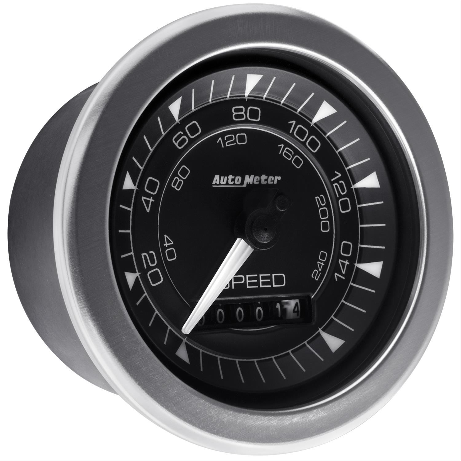 Autometer Chrono 3-3/8in 160MPH Electric Programmable Speedometer Gauge thumbnail 2