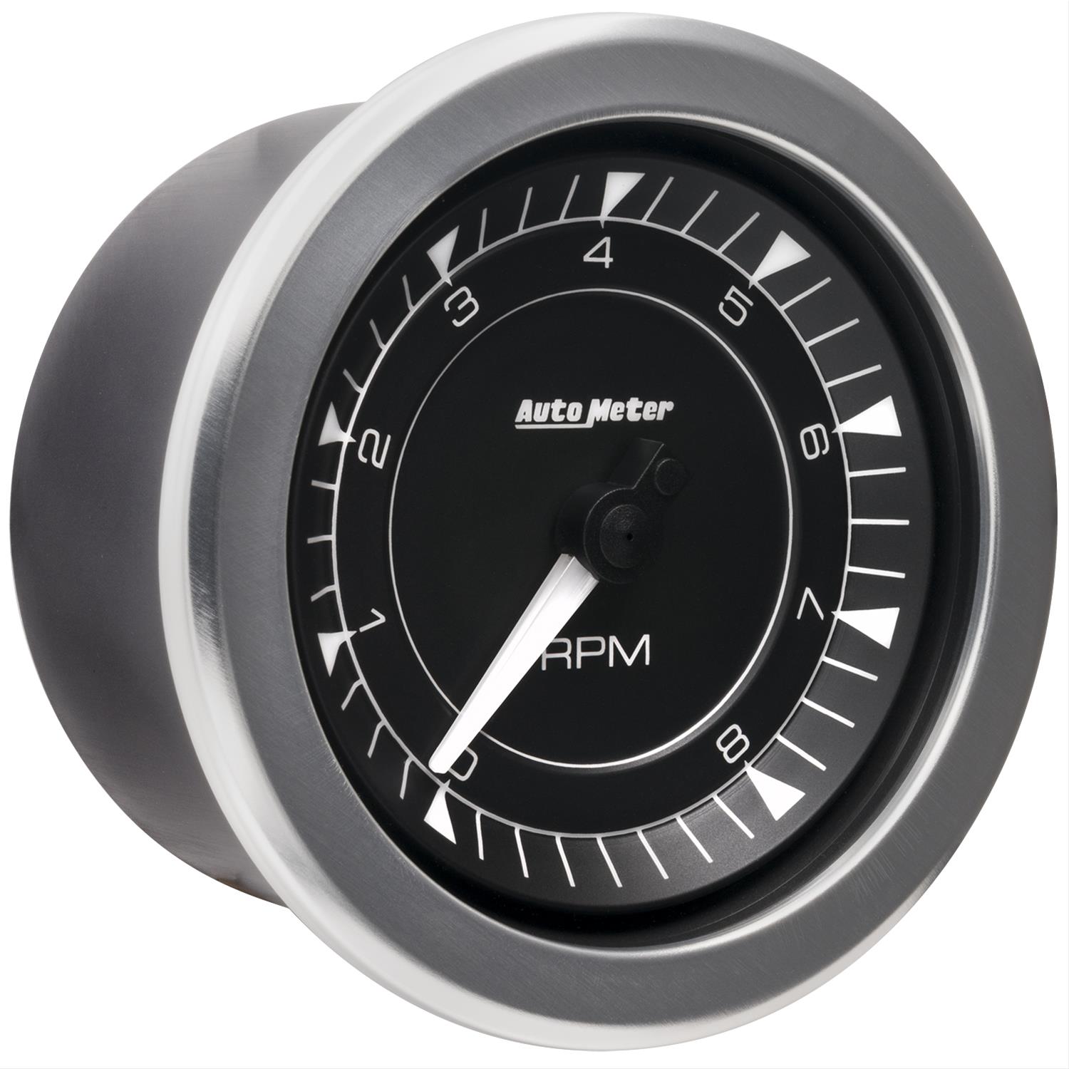 Autometer Chrono 3-3/8in 10k RPM In Dash Tachometer Gauge thumbnail 4