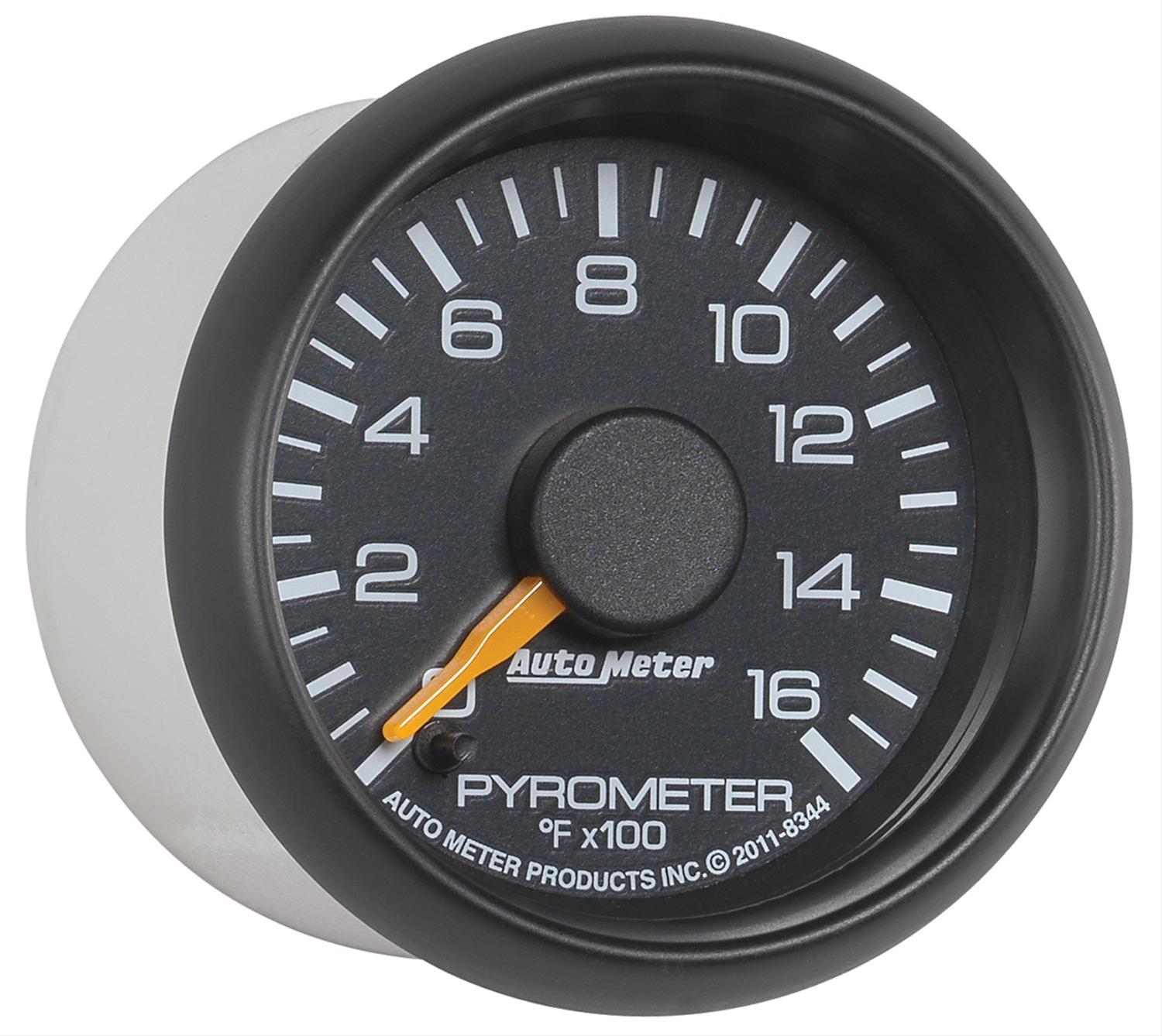 Autometer Factory Match GM 2-1/16in 1600 Degree Electric Pyrometer (EGT) Gauge thumbnail 5