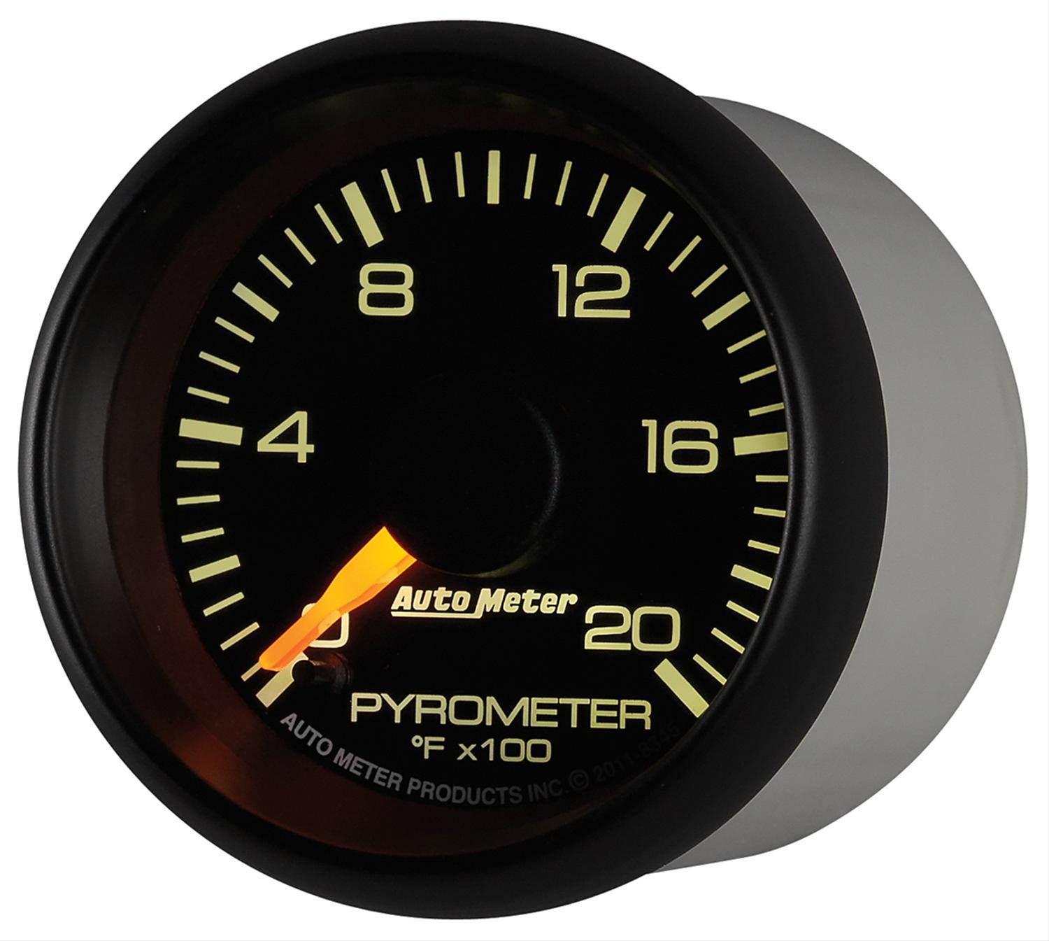 Autometer Factory Match Chevy 2-1/16in FSE 0-2000 Pyro Kit Gauge thumbnail 4