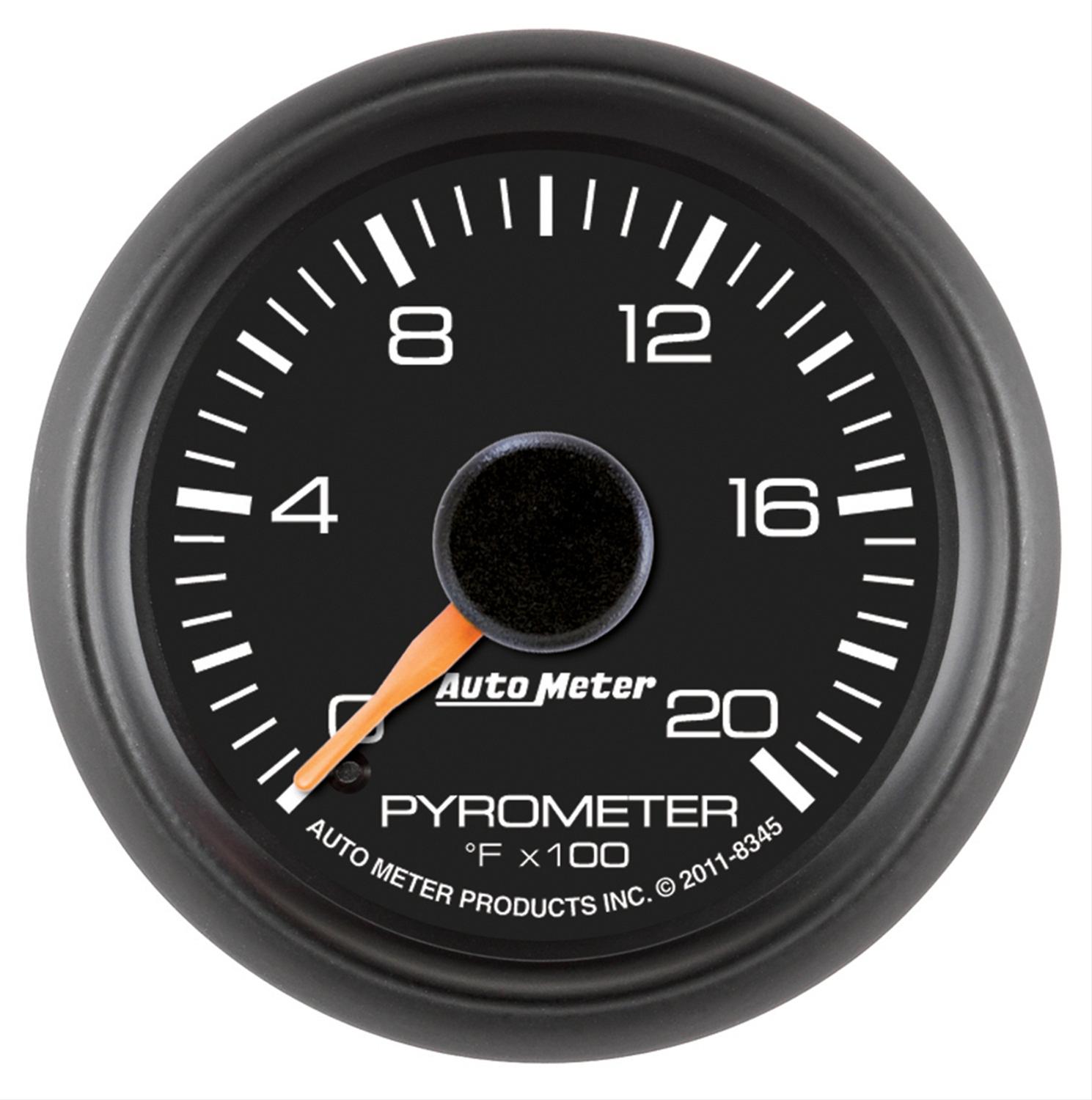 Autometer Factory Match Chevy 2-1/16in FSE 0-2000 Pyro Kit Gauge thumbnail 6