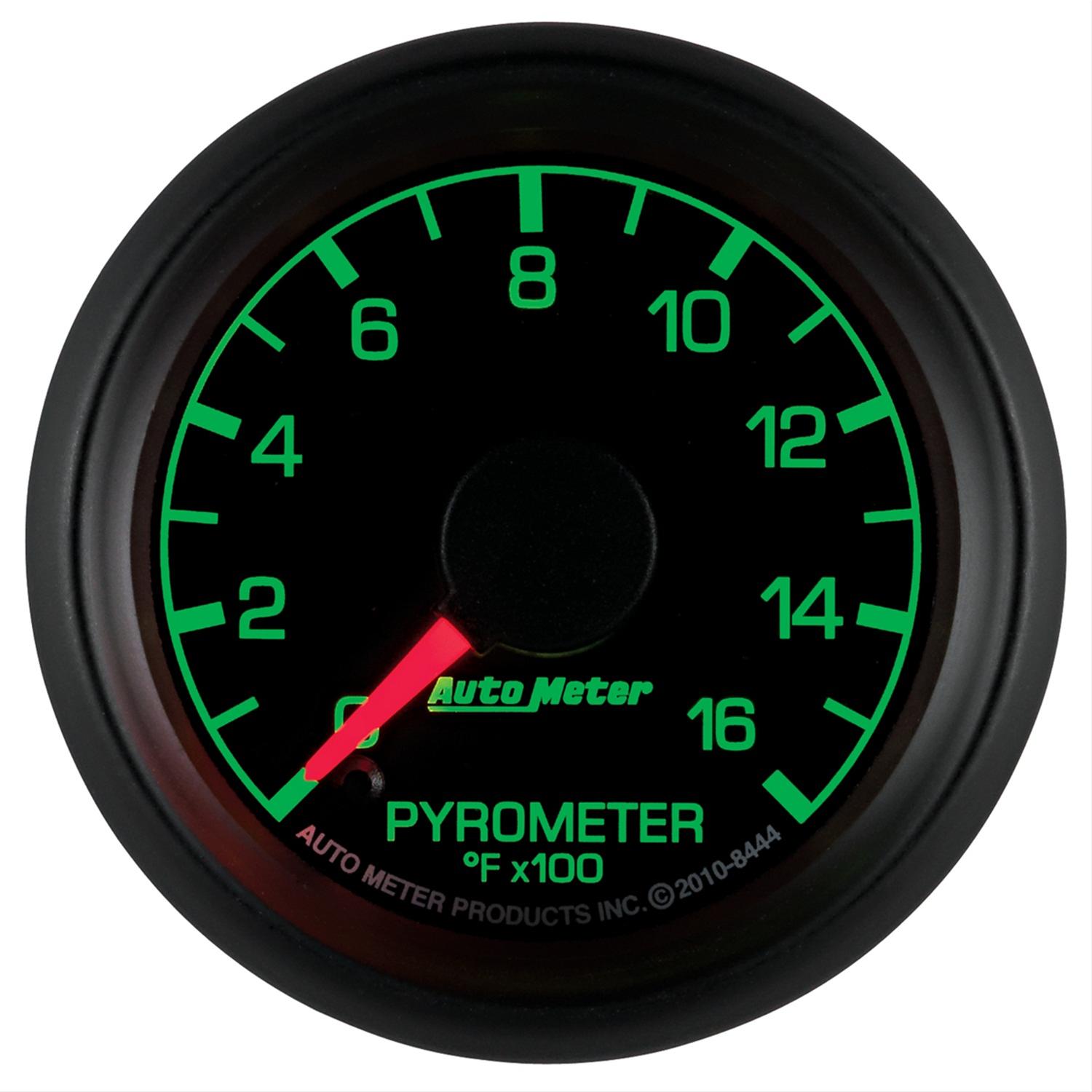 Autometer Factory Match Ford 52.4mm Full Sweep Electronic 0-1600 Deg F EGT/Pyrometer Gauge