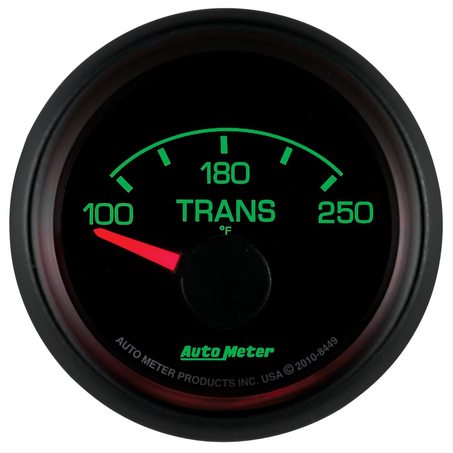 Autometer Factory Match Ford 52.4mm Short Sweep Electronic 100-250 Deg F Transmission Temp Gauge