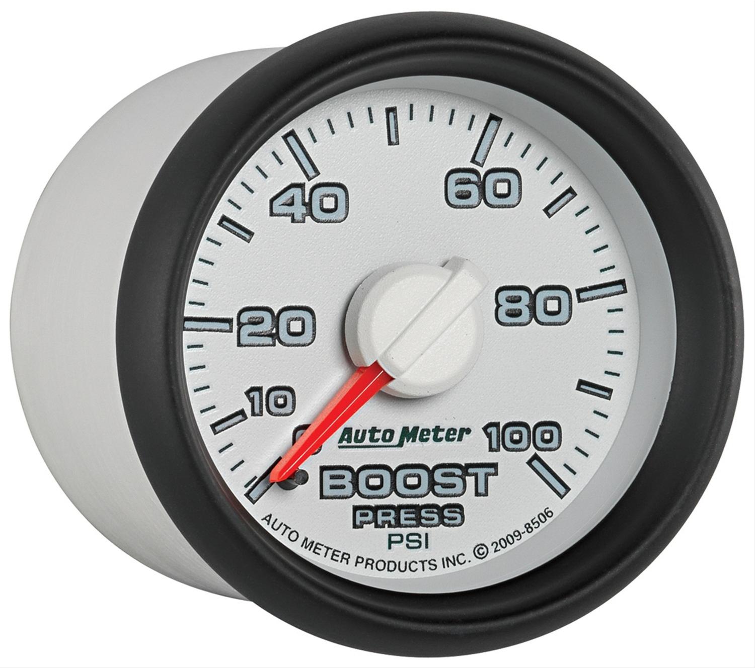 Autometer Factory Match 52.4mm Mechanical 0-100 PSI Boost Gauges 3 pressure Ranges