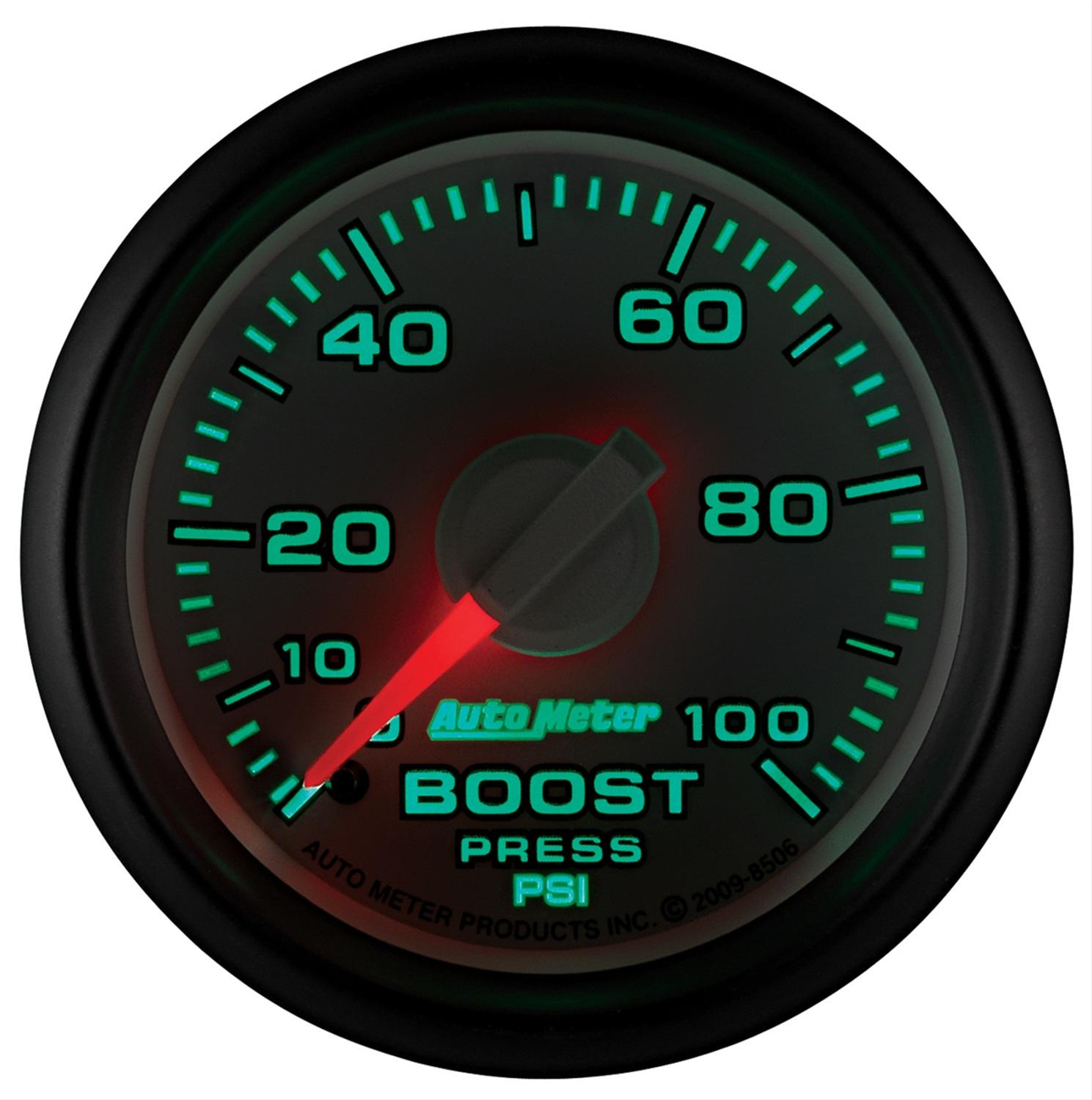 Autometer Factory Match 52.4mm Mechanical 0-100 PSI Boost Gauges 3 pressure Ranges thumbnail 3