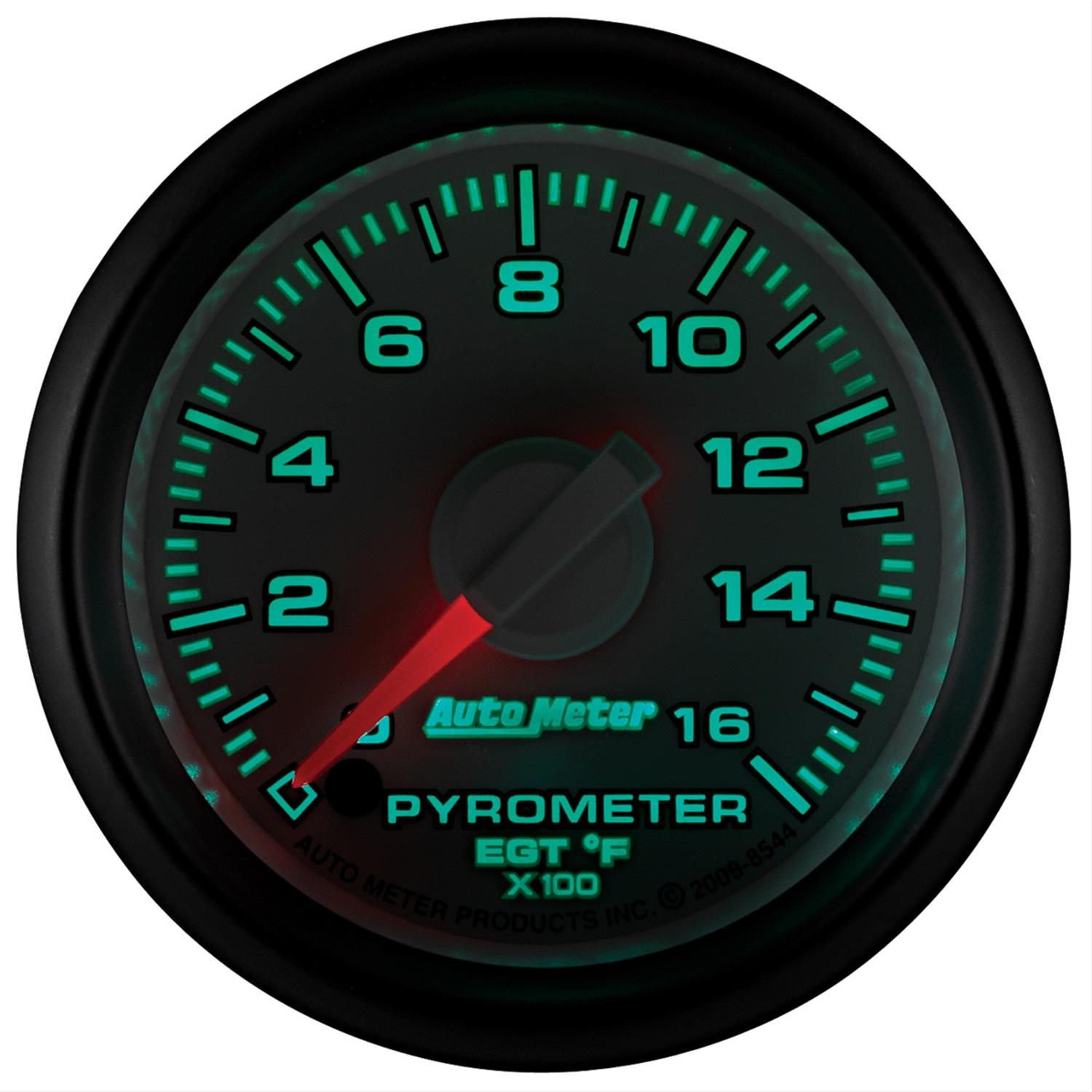 Autometer Factory Match 52.4mm Full Sweep Electronic 0-1600 Deg F EGT/Pyrometer Gauge thumbnail 2
