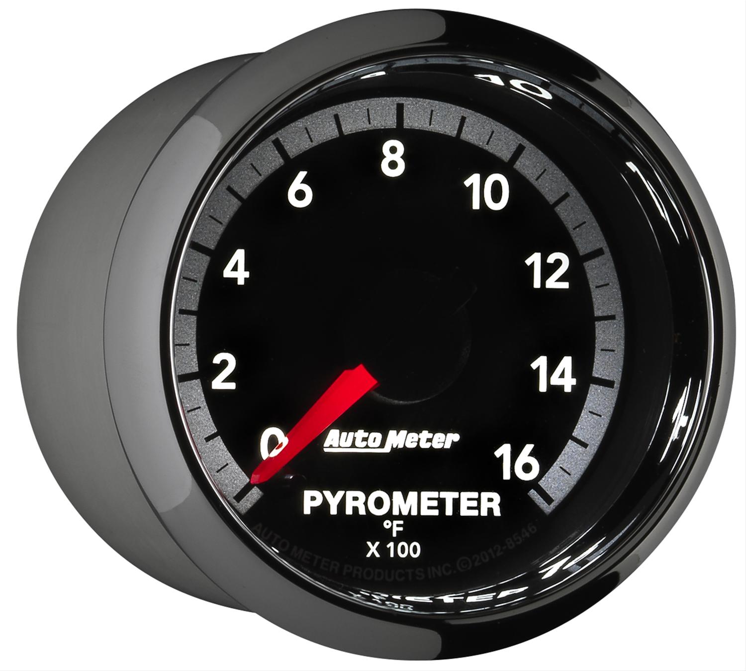 Autometer Gen4 Dodge Factory Match 52.4mm Full Sweep Electronic 0-1600 Deg F EGT/Pyrometer Gauge thumbnail 4