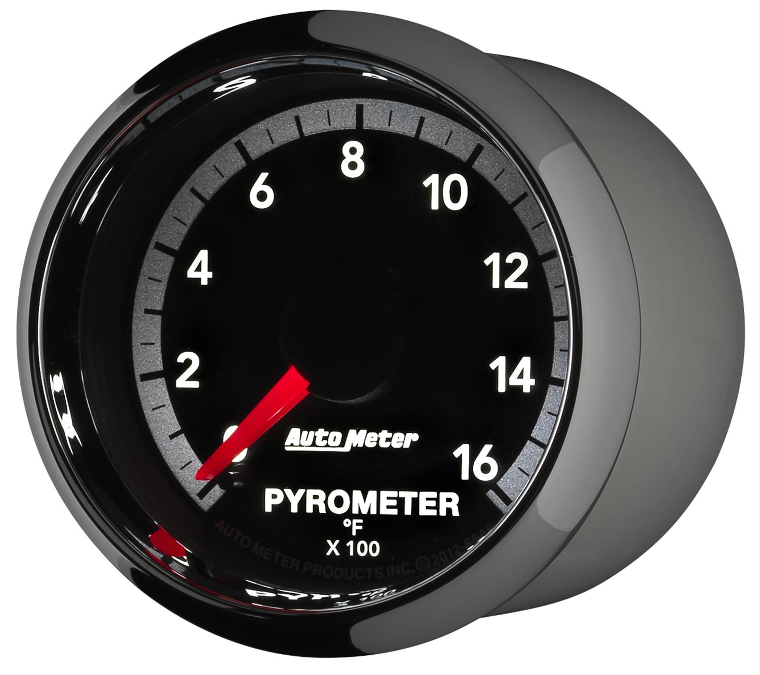 Autometer Gen4 Dodge Factory Match 52.4mm Full Sweep Electronic 0-1600 Deg F EGT/Pyrometer Gauge thumbnail 6