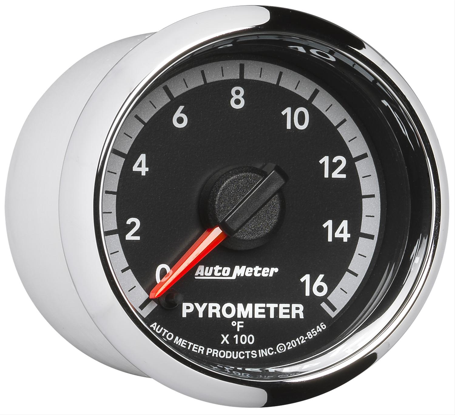 Autometer Gen4 Dodge Factory Match 52.4mm Full Sweep Electronic 0-1600 Deg F EGT/Pyrometer Gauge thumbnail 3
