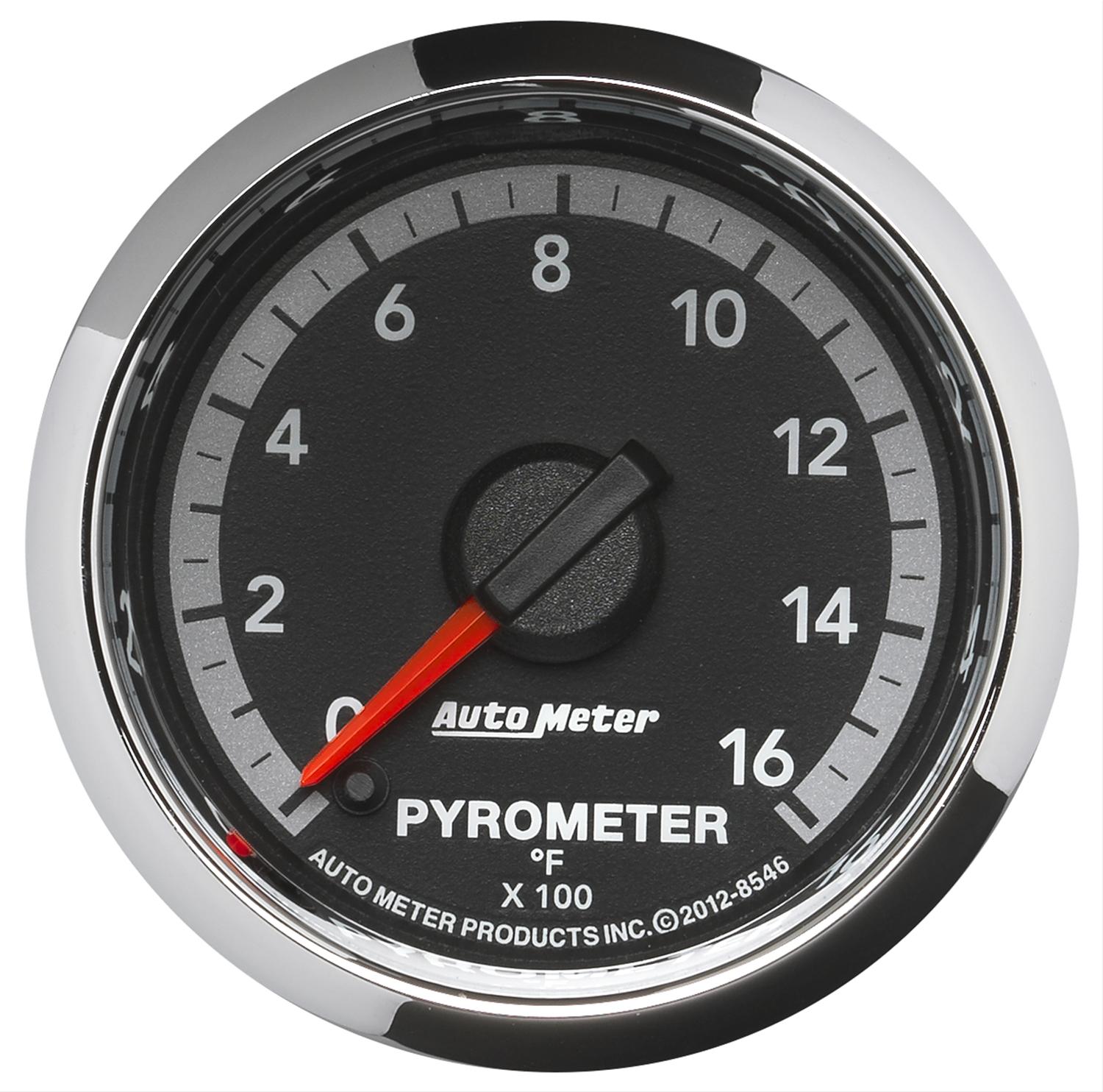 Autometer Gen4 Dodge Factory Match 52.4mm Full Sweep Electronic 0-1600 Deg F EGT/Pyrometer Gauge thumbnail 2