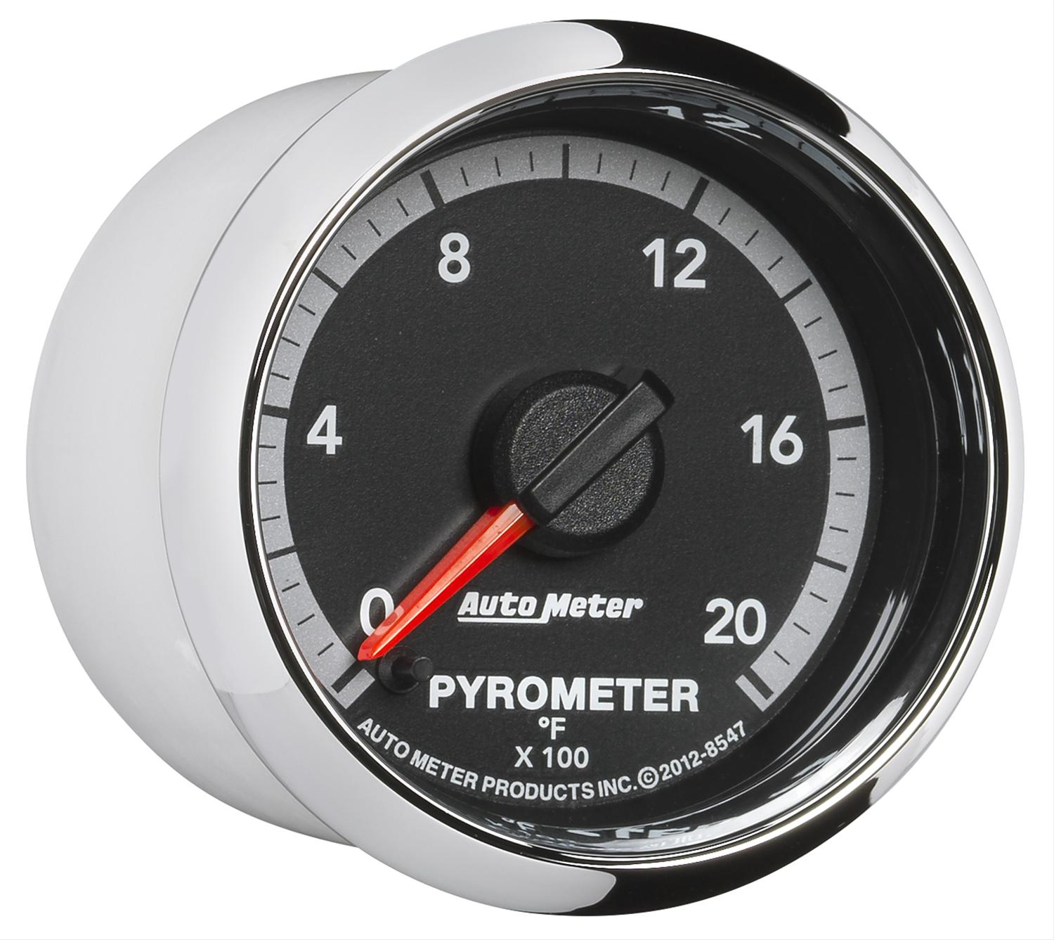 Autometer Gen4 Dodge Factory Match 52.4mm Full Sweep Electronic 0-2000 Deg F EGT/Pyrometer Gauge thumbnail 6