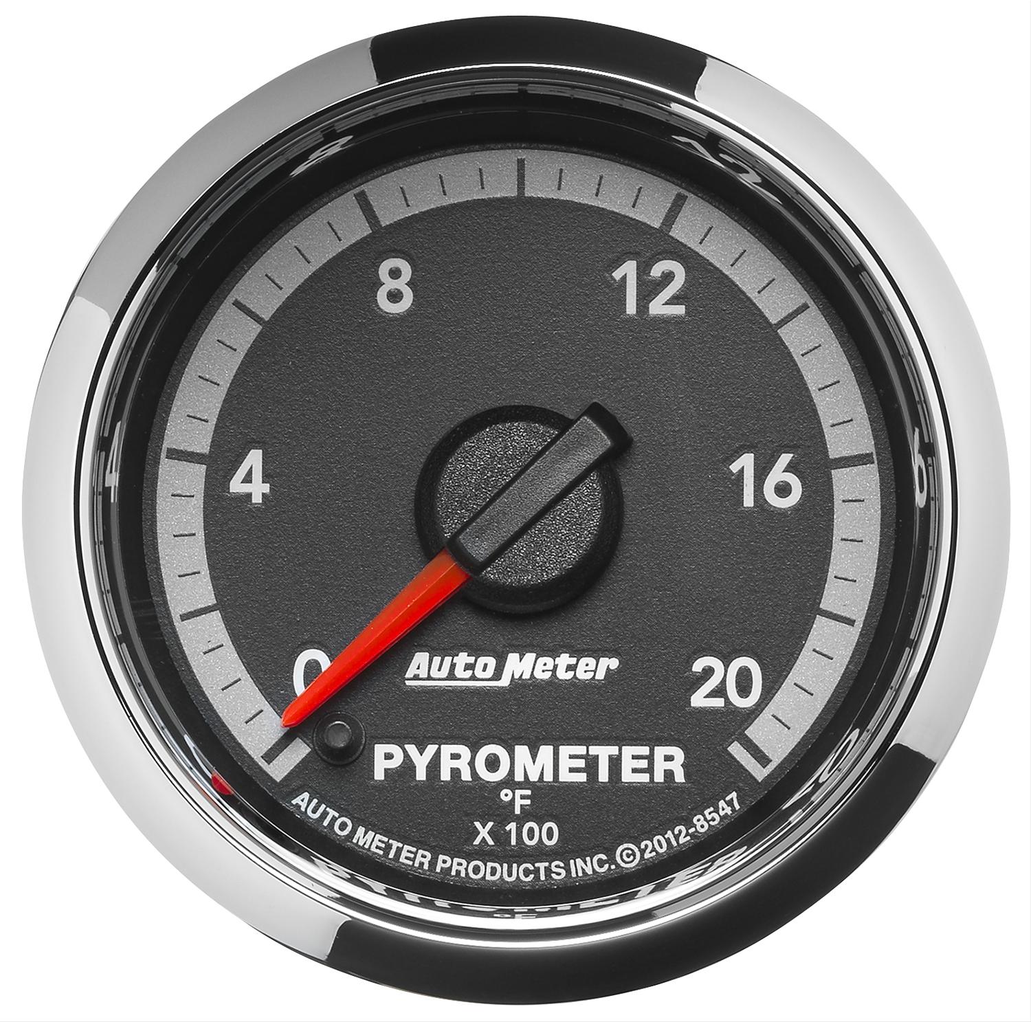 Autometer Gen4 Dodge Factory Match 52.4mm Full Sweep Electronic 0-2000 Deg F EGT/Pyrometer Gauge thumbnail 2