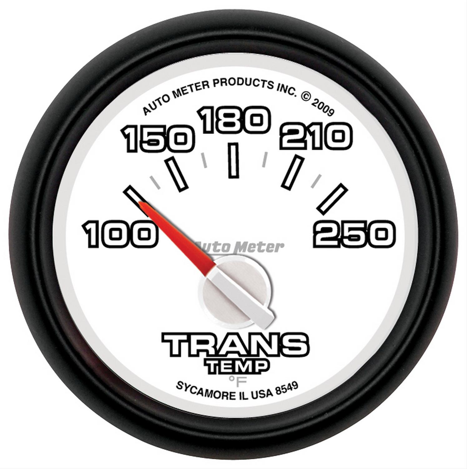 Autometer Factory Match 52mm Short Sweep Electronic 100-250 Deg F Transmission Temperature Gauge thumbnail 4